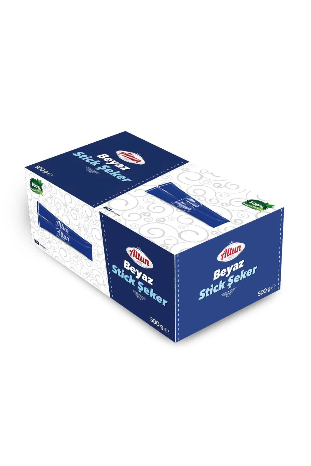 Altun Beyaz Stıck Toz Şeker (3 Gr) (Beyaz) (Stick) (2000 Li) (Kol