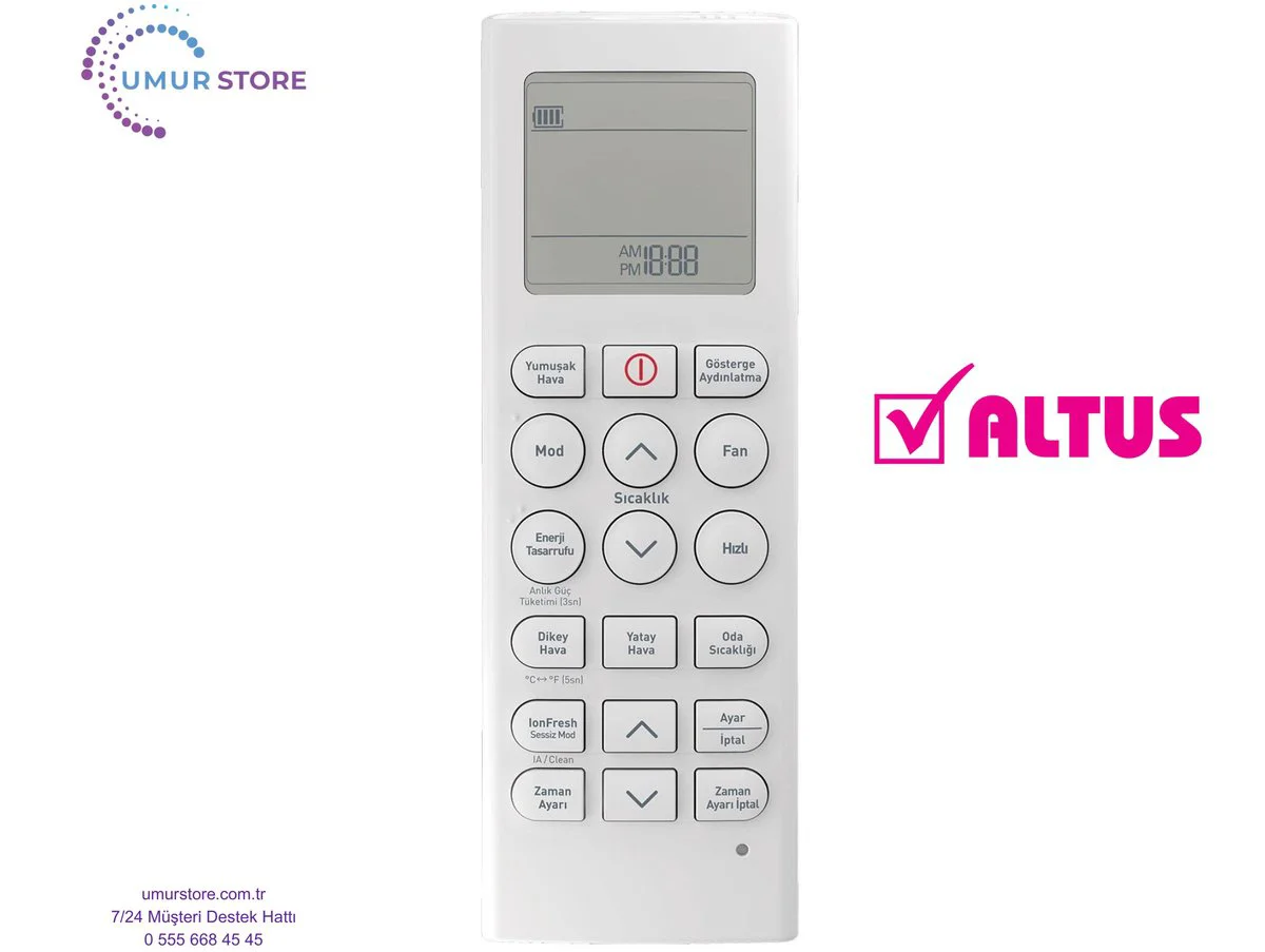 Altus ALK-1098 Uyumlu Split Klima Kumandası