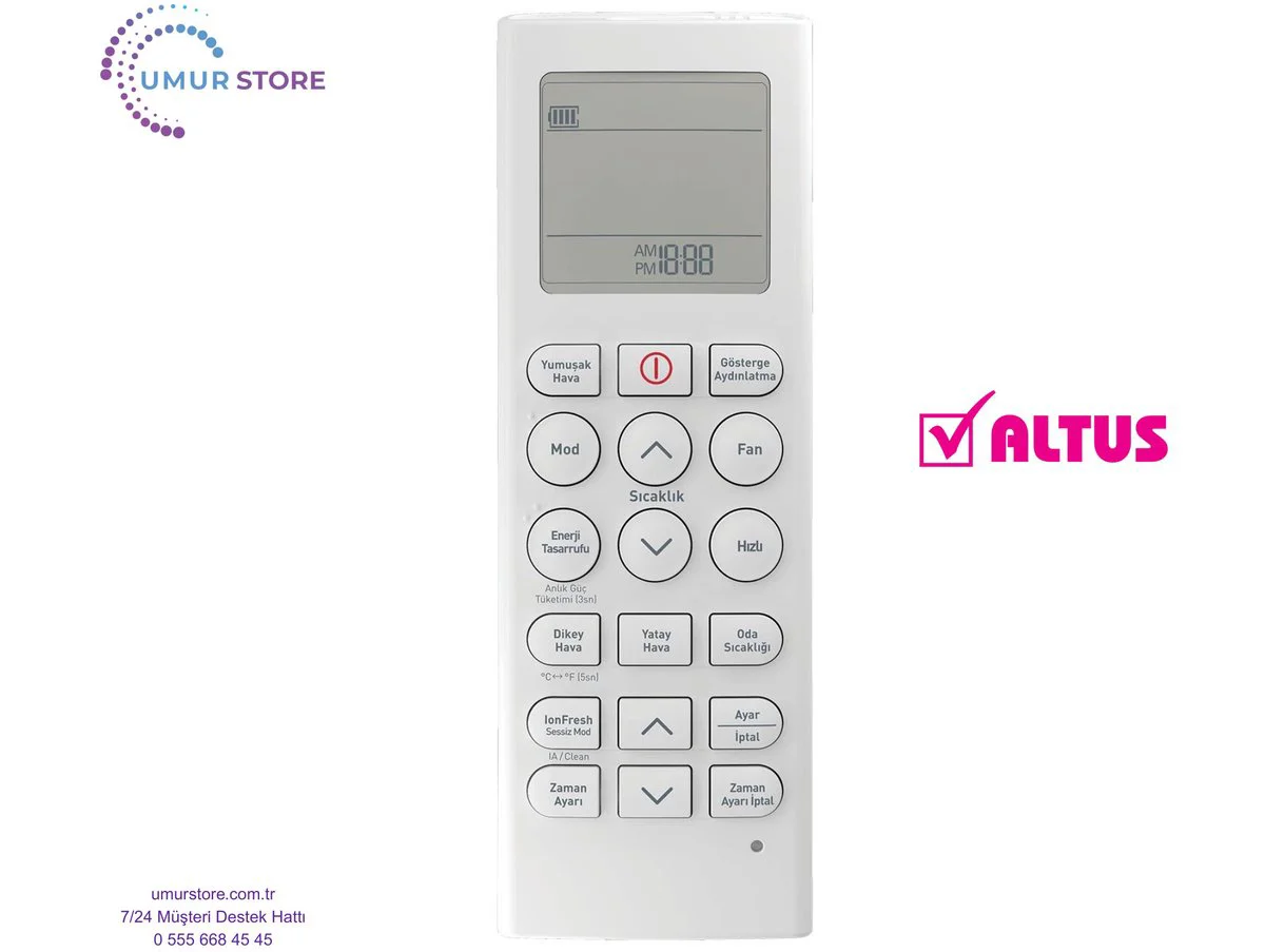 Altus ALK-1830 Uyumlu Klima Kumandası Altus ALK-1830 Uyumlu Klima Kumandası