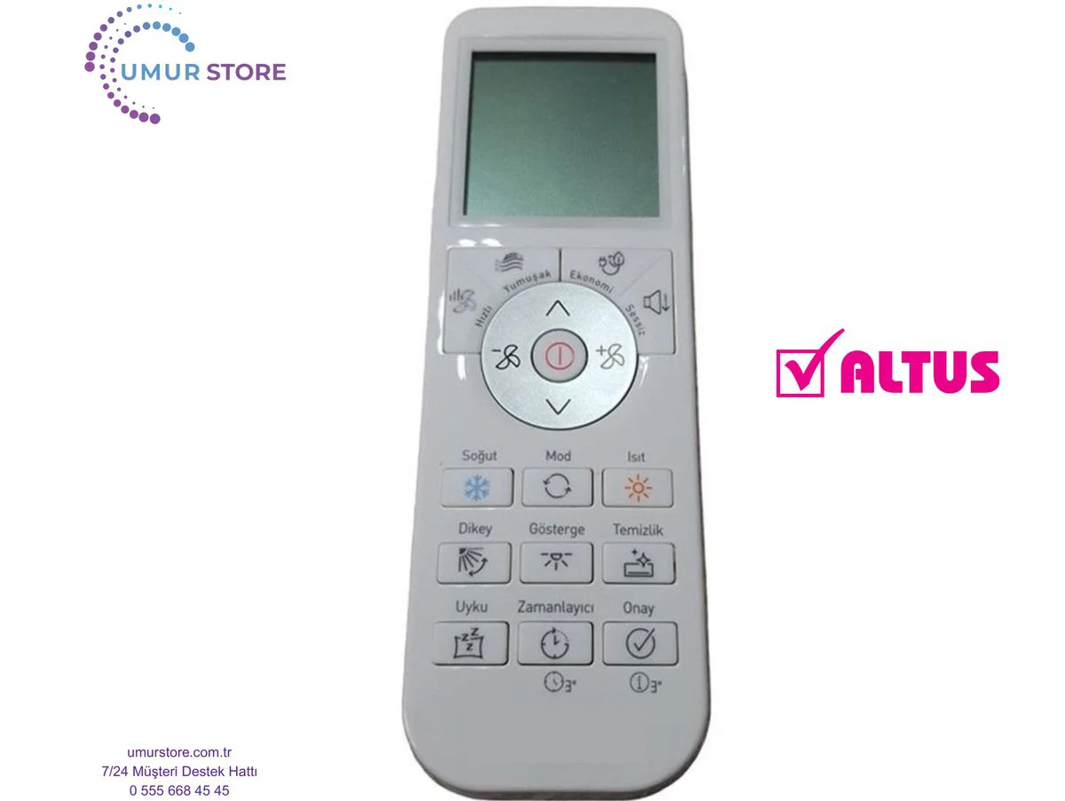 Altus Arçelik 5401552301 Uyumlu İnverter Klima Kumandası Altus Arçelik 5401552301 Uyumlu İnverter Klima Kumandası