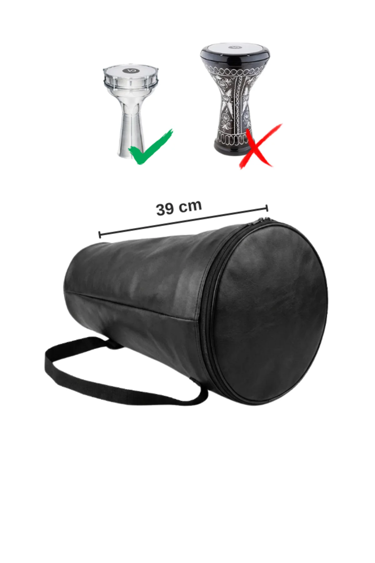 Alüminyum 39 Cm Darbuka Kılıfı 4 Numara Darbukaya Uyumlu Pedsiz S Alüminyum 39 Cm Darbuka Kılıfı 4 Numara Darbukaya Uyumlu Pedsiz S