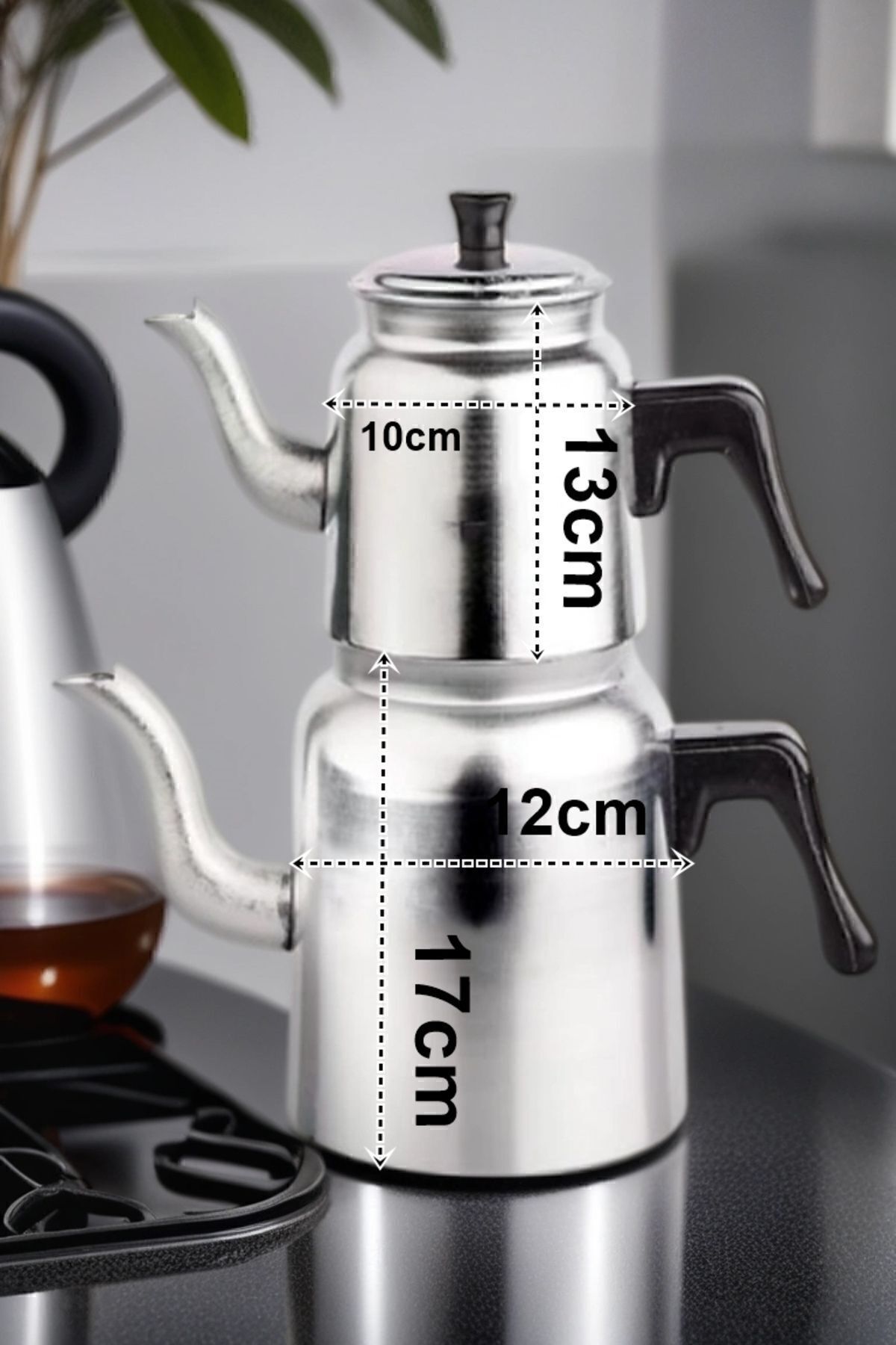 Transformacion Alüminyum Çaydanlık Seti 500+1300 Ml