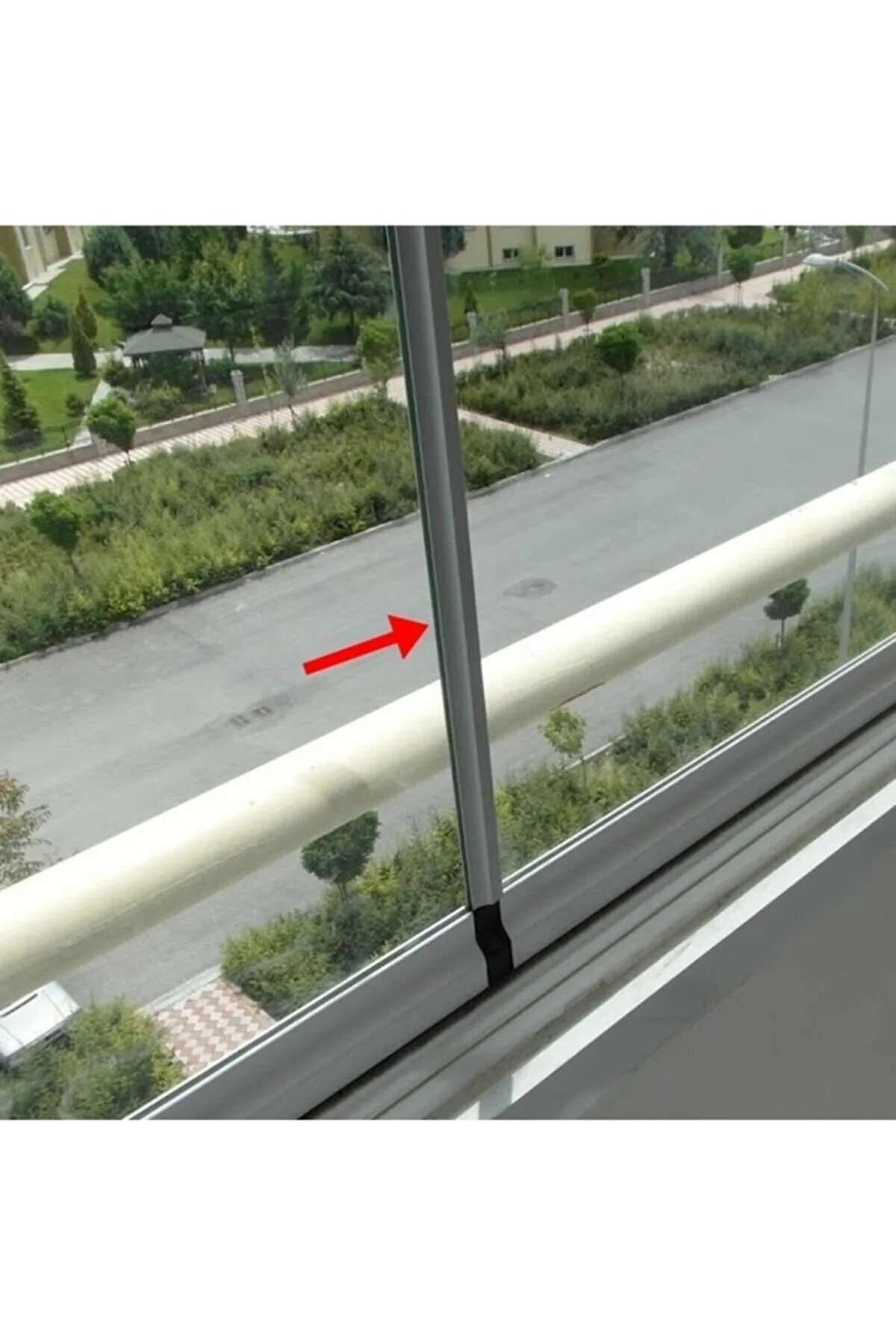 Alüminyum Fitil, Cam Balkon, 0-150 cm, Dayanıklı, Hafif, Kolay Montaj Küçük h model