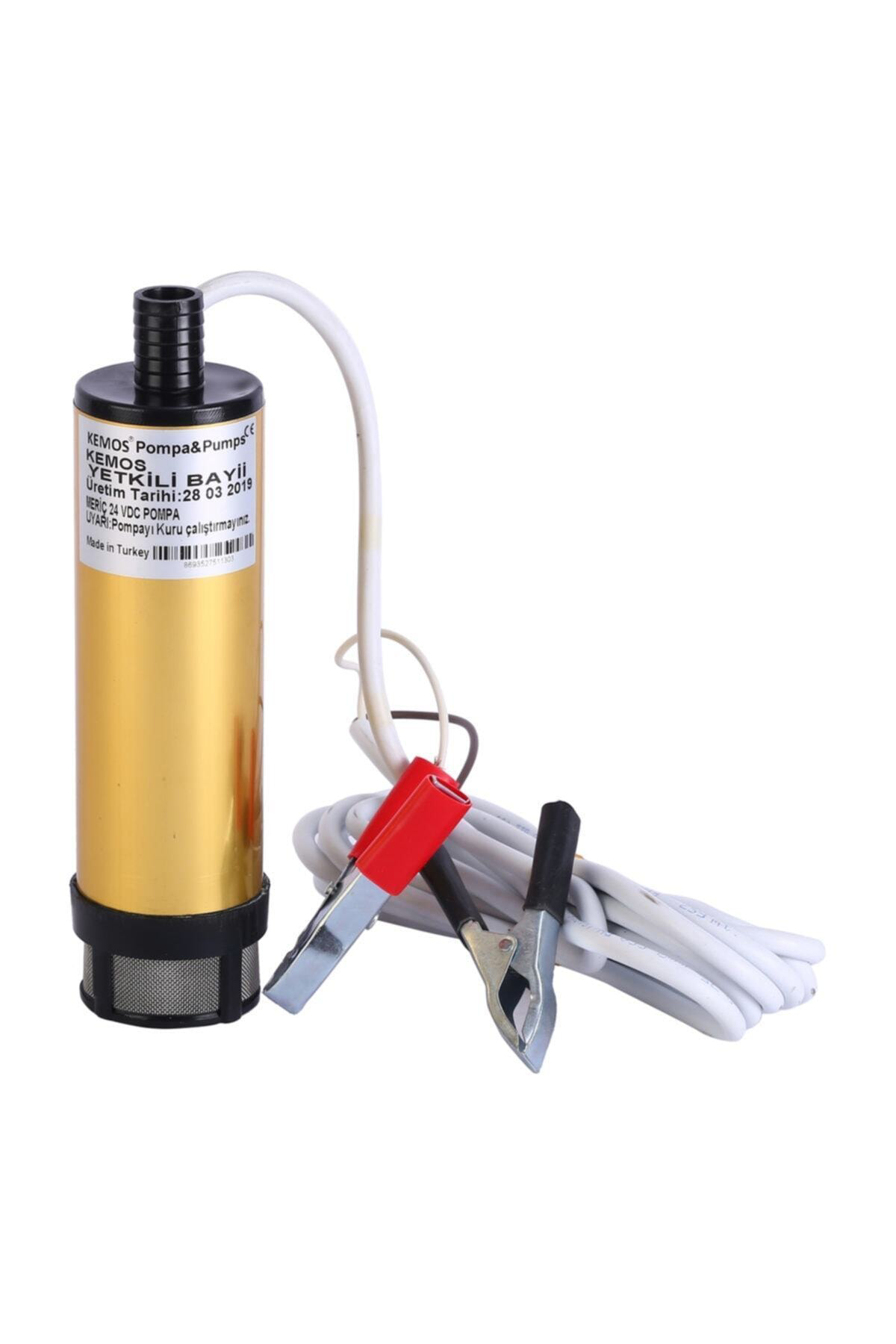 Kemos Alüminyum Gövde 24V Mazot Ve Sıvı Aktarma Pompası