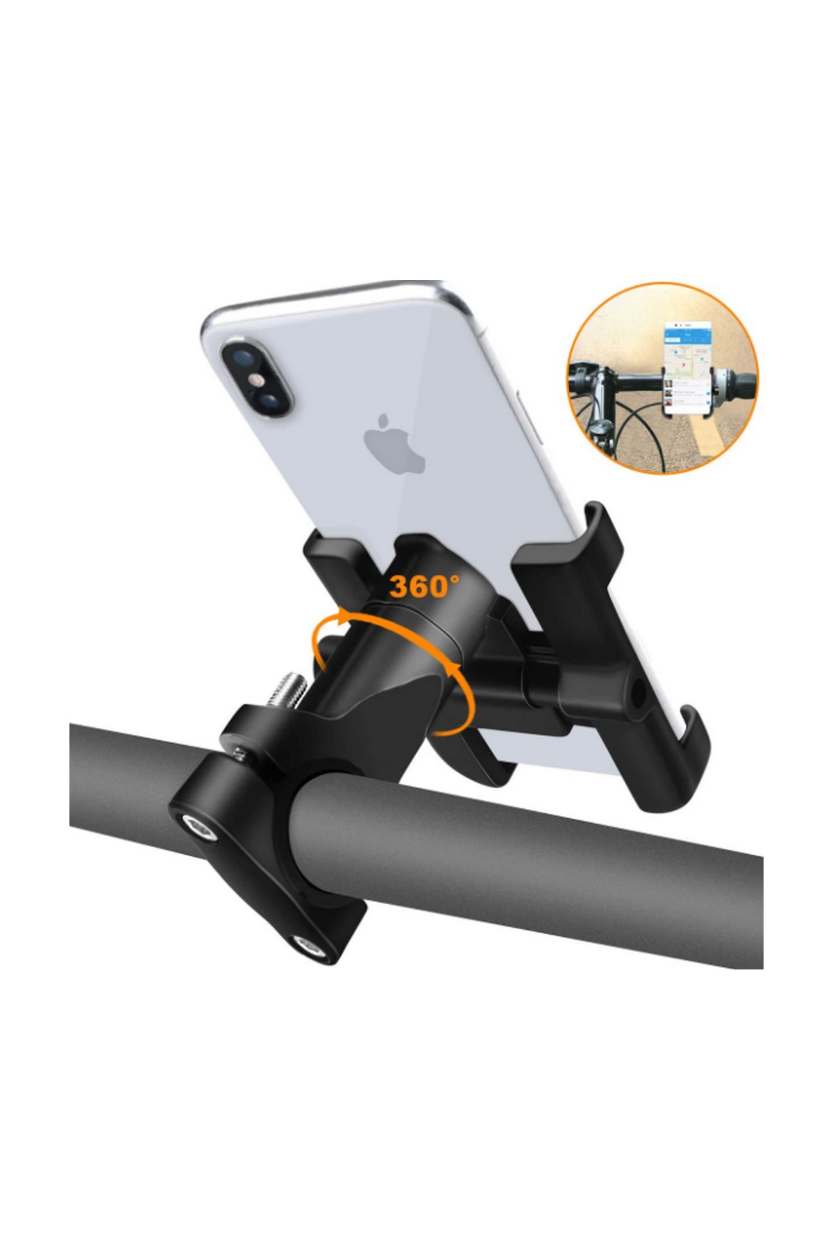 Just Cheap Store Alüminyum Gövdeli Metal Gidon Bağlantili Motosiklet Telefon Tutuc
