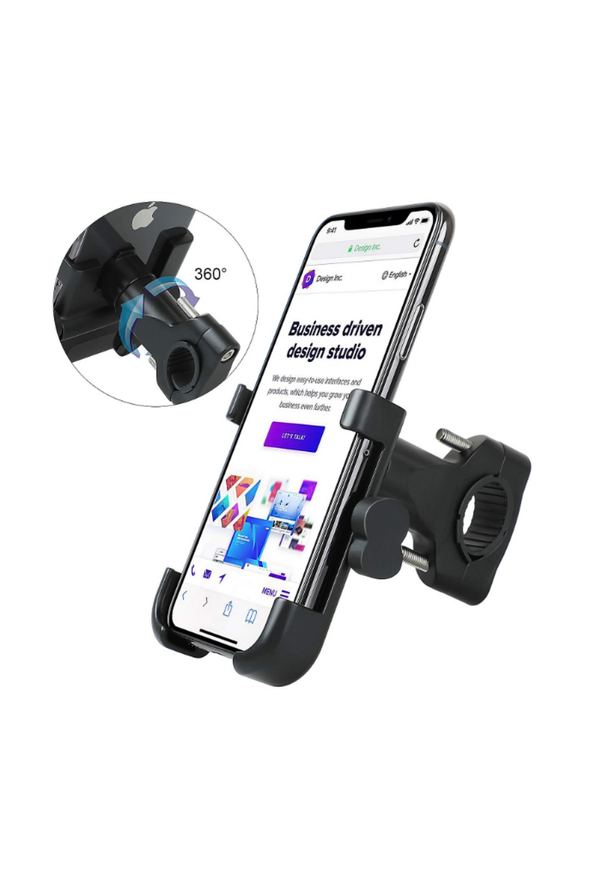 Just Cheap Store Alüminyum Gövdeli Metal Gidon Bağlantili Motosiklet Telefon Tutuc