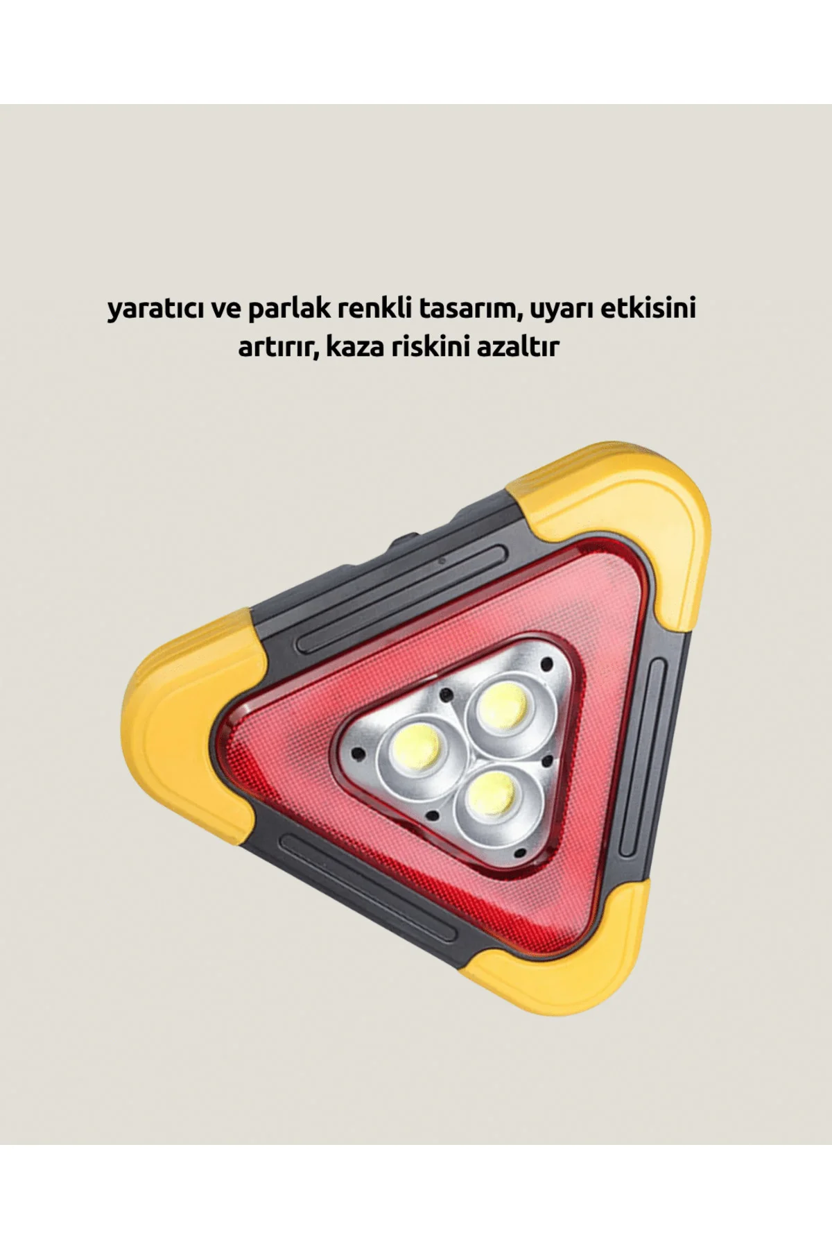 Alüminyum Gövdeli LED Üçgen Reflektörlü Acil Işık