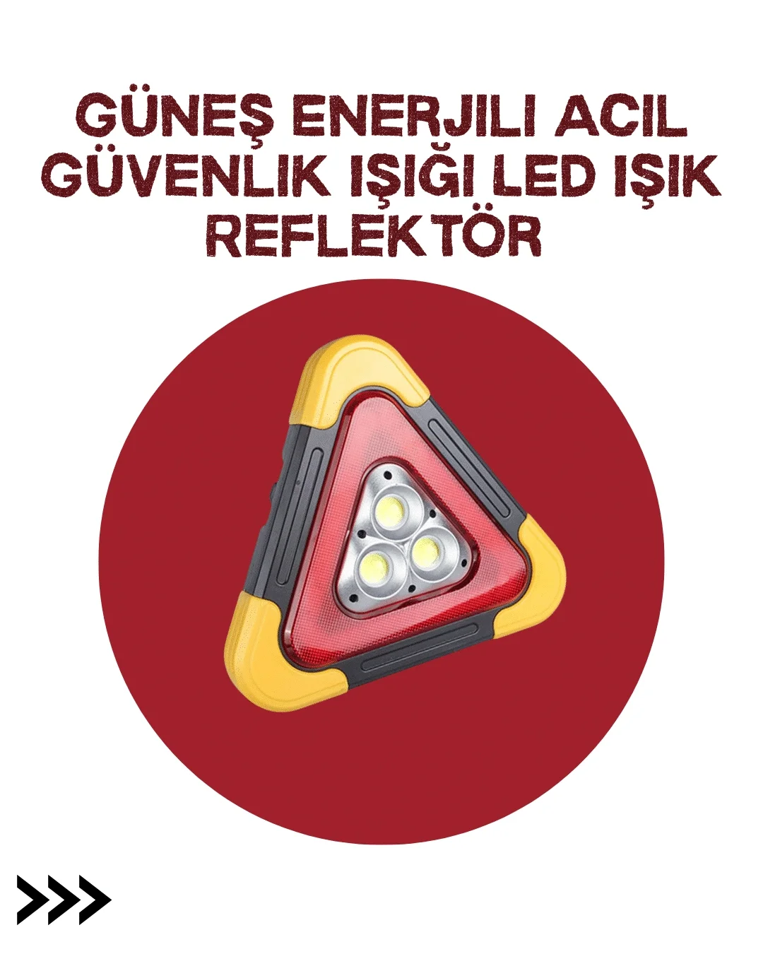 Alüminyum Gövdeli LED Üçgen Reflektörlü Acil Işık Fiyatı, Yorumları ve Özellikleri