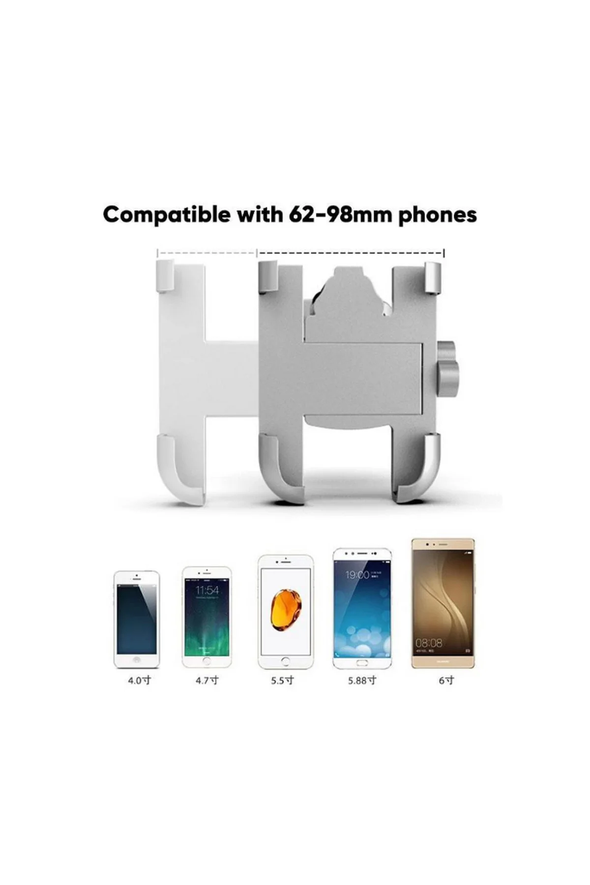Alüminyum Gövdeli Metal Ayna Bağlantılı Motosiklet Telefon Tutucu Alüminyum Gövdeli Metal Ayna Bağlantılı Motosiklet Telefon Tutucu