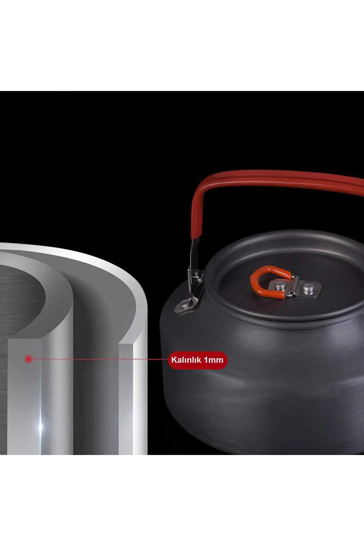 Alüminyum Kamp Çaydanlık 1.1 Lt