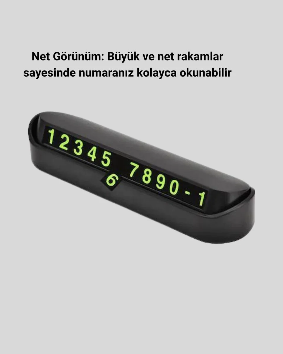 Alüminyum Kasa Gri Çevirmeli Araç İçi Telefon Numaratörü - Estetik ve Güvenli İletişim