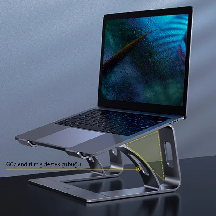 Alüminyum Laptop Standı - Ergonomik ve Isı Dağıtımlı Bilgisayar Standı