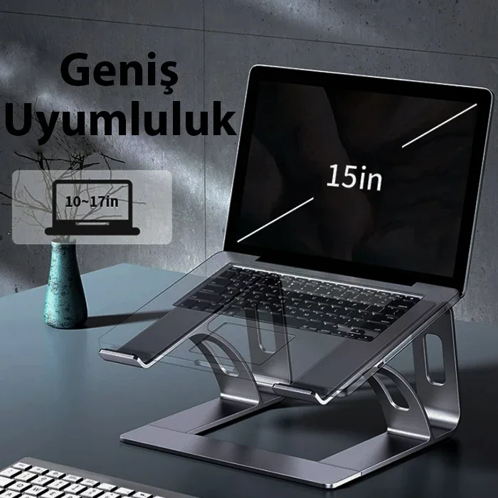 Alüminyum Laptop Standı - Ergonomik ve Isı Dağıtımlı Bilgisayar Standı