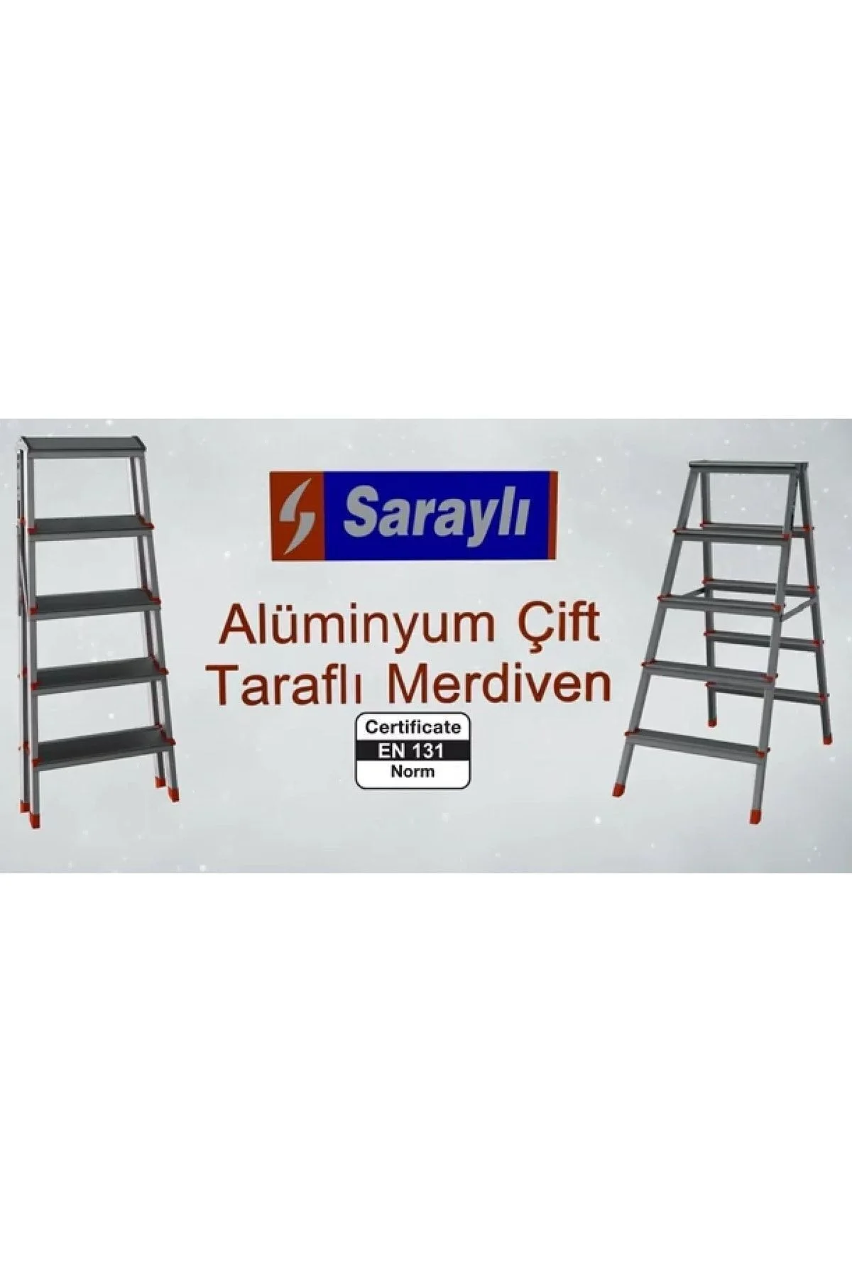 Alüminyum Merdiven Çift Taraflı - Görsel 2