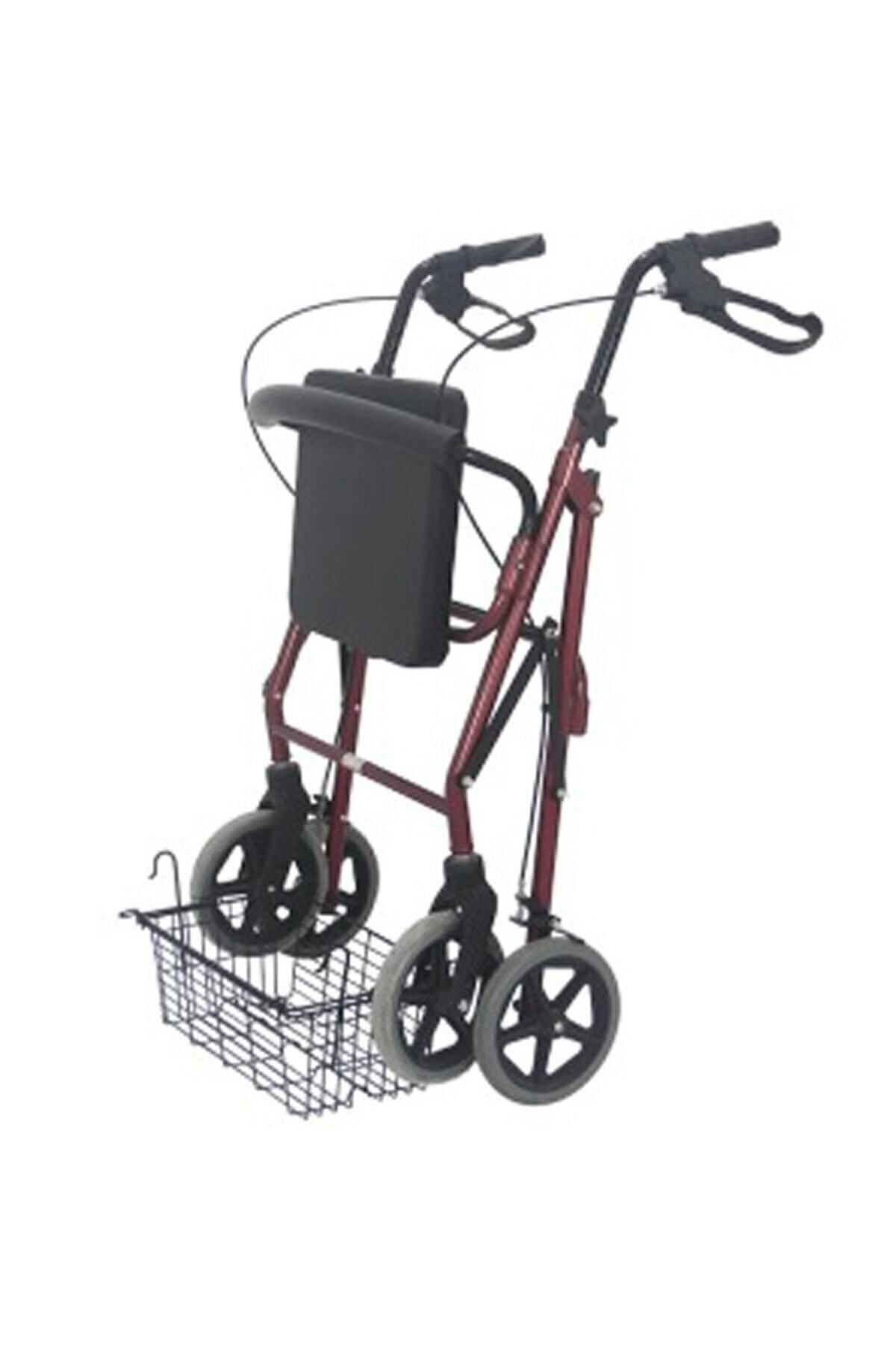 Alüminyum Rolatör 4 Tekerlekli Yürüteç 130 Kg Taşıma Kapasiteli R