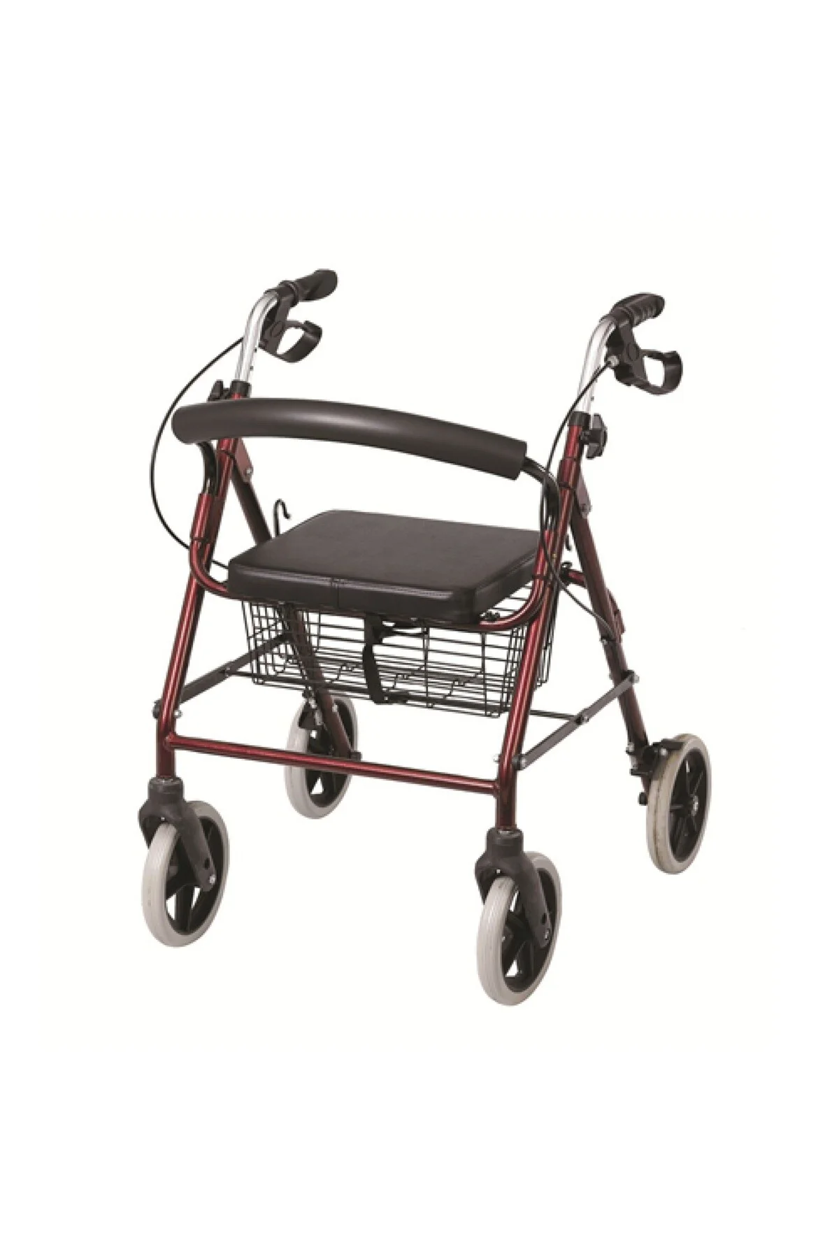Alüminyum Walker ( Rollator ) 4 tekerli sepetli yaşlı yürüteci fr