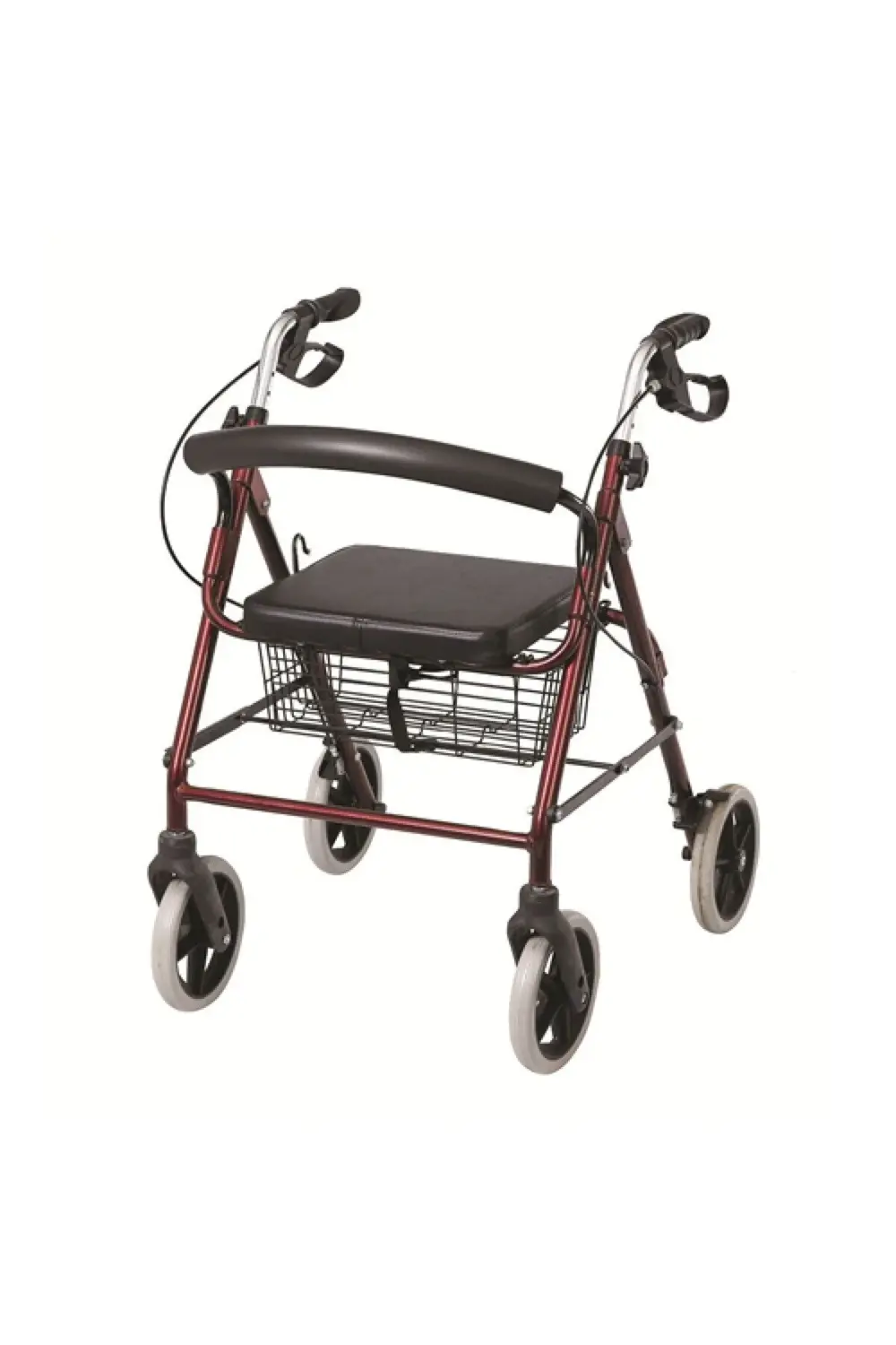Alüminyum Walker ( Rollator ) 4 tekerli sepetli yaşlı yürüteci fr