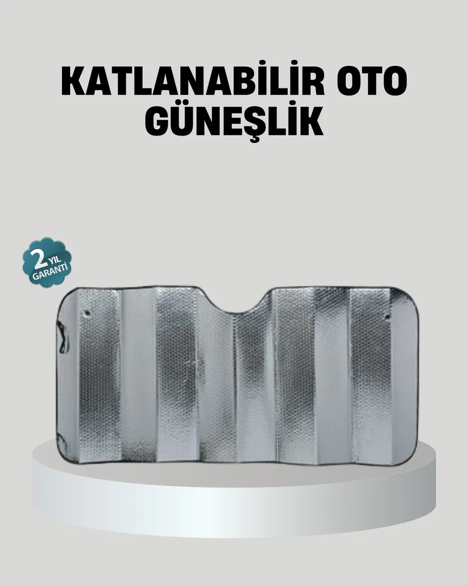 Alüminyum Yansıtıcı Araba Güneşliği - %99 Isı Korumalı Şık Şemsiye