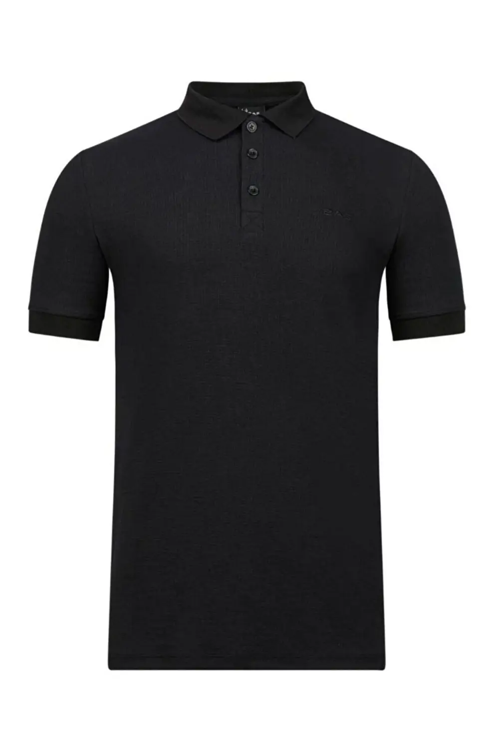 Aluna Polo Yaka T-Shirt Siyah