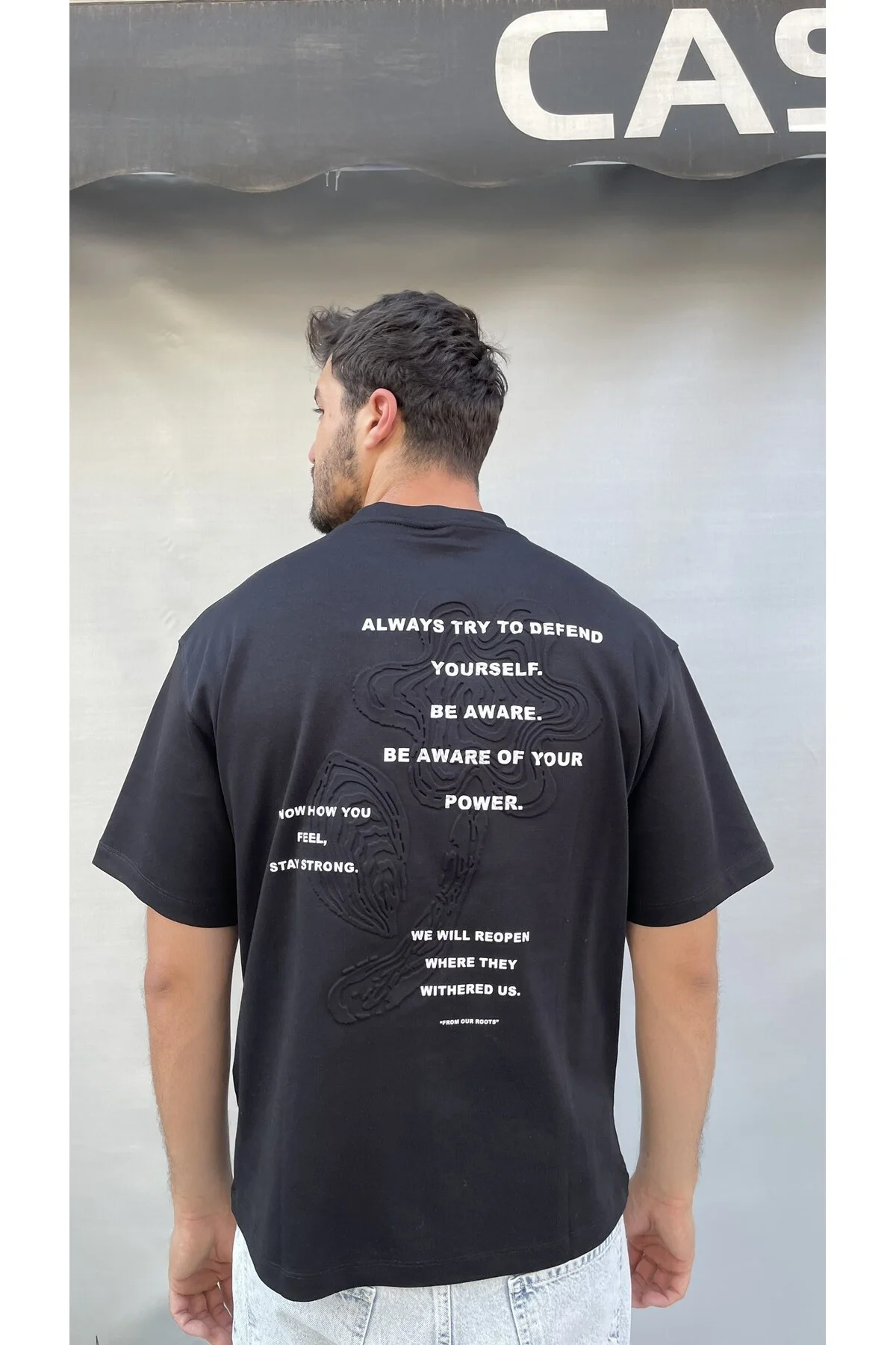 Always Sırt Yazı Oversize T-shirt