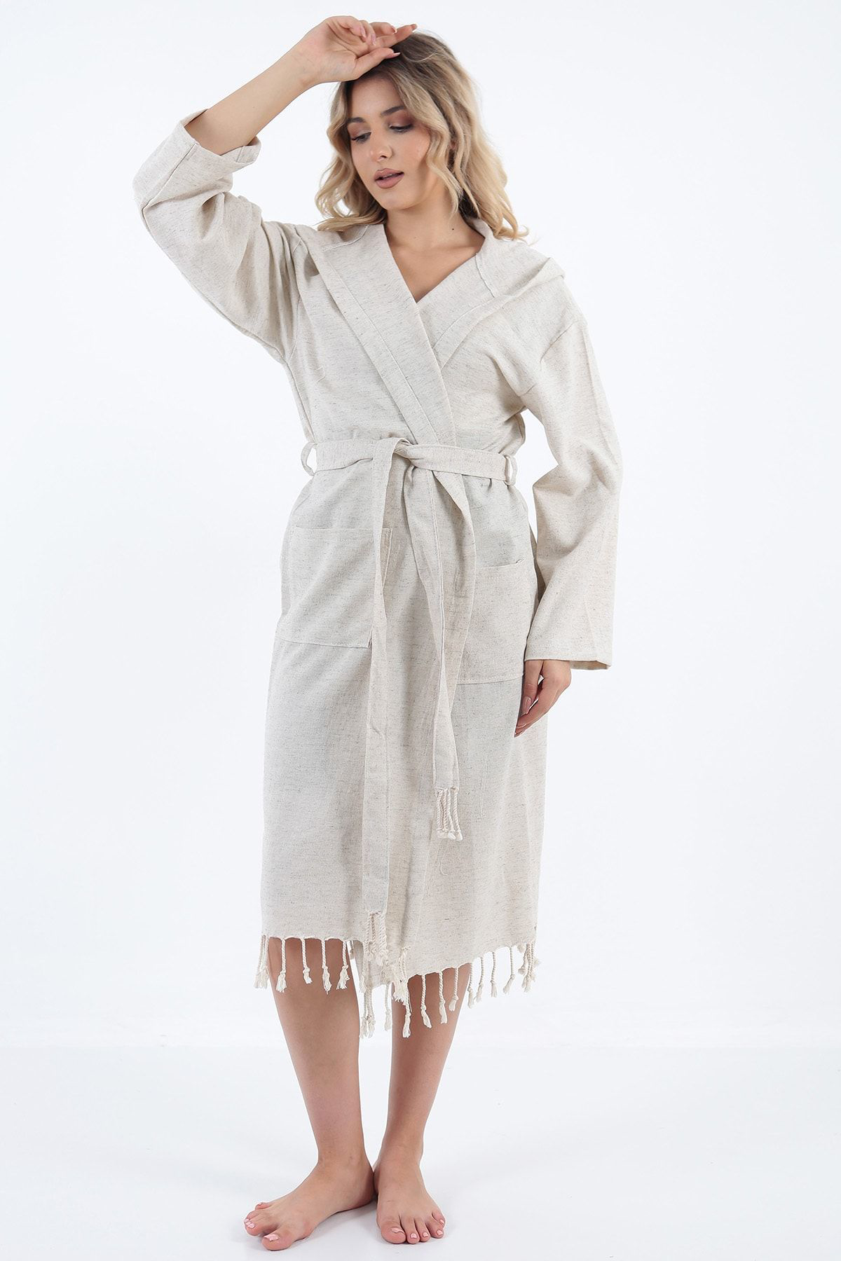 Buldan Concept Alya Keten Peştemal Bornoz