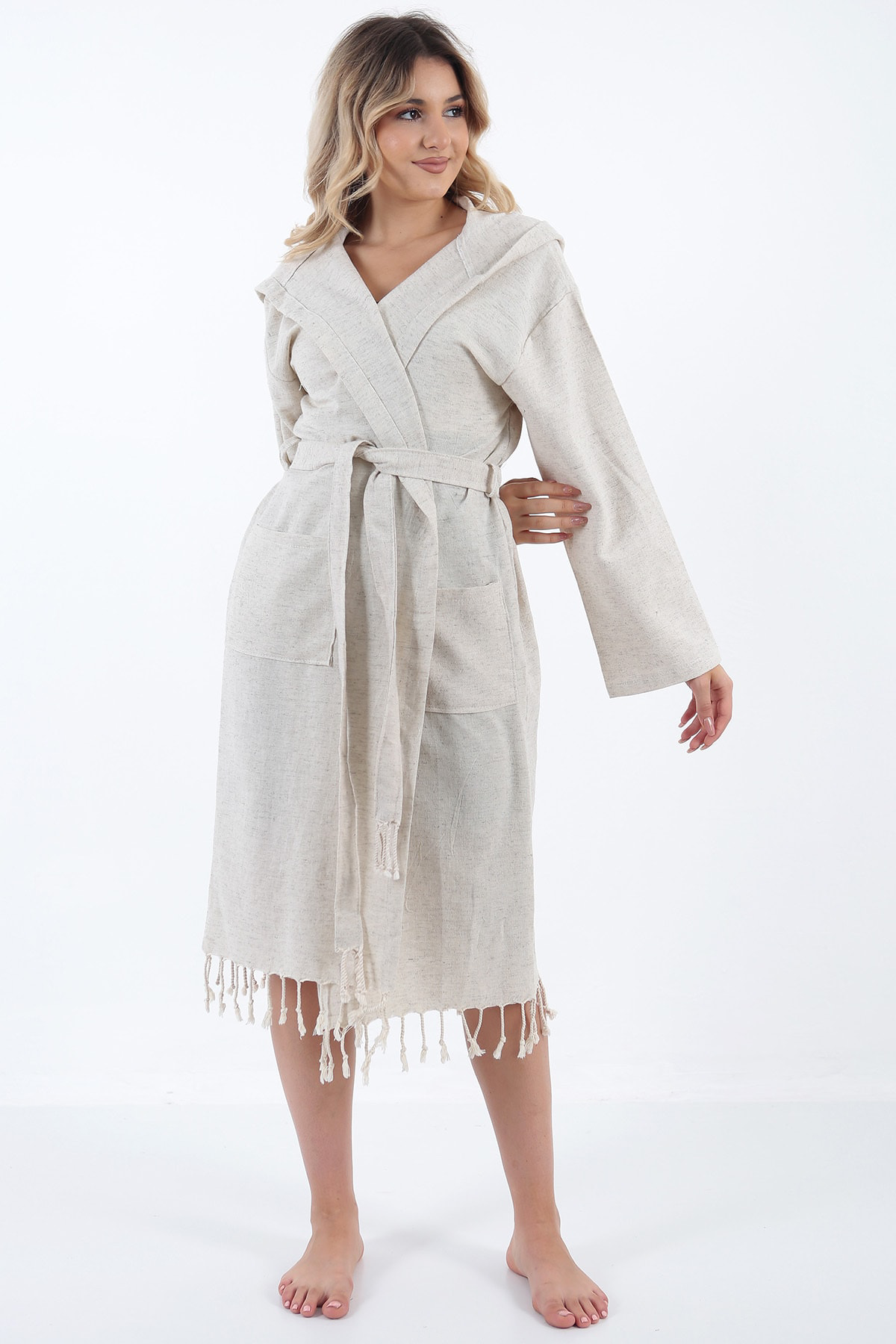 Buldan Concept Alya Keten Peştemal Bornoz