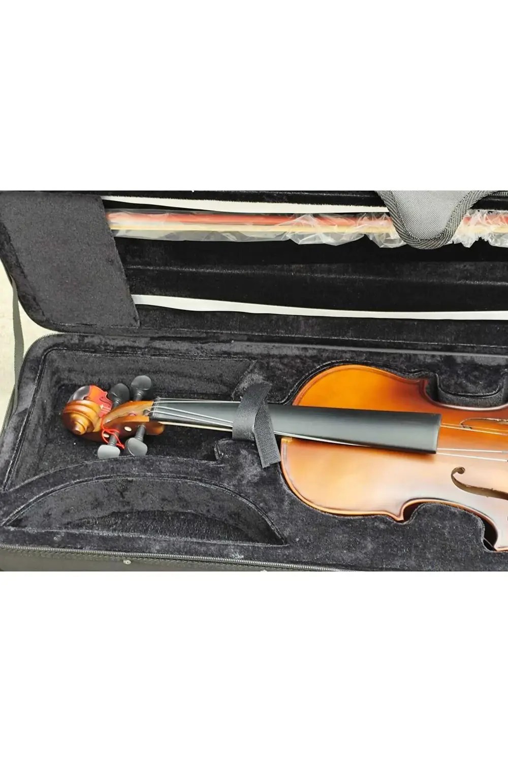 Almeria Am22406 Kare Kutu Mat Keman Seti (Yastık, Susturucu, Akort Cihazı Almeria Am22406 Kare Kutu Mat Keman Seti (Yastık, Susturucu, Akort Cihazı