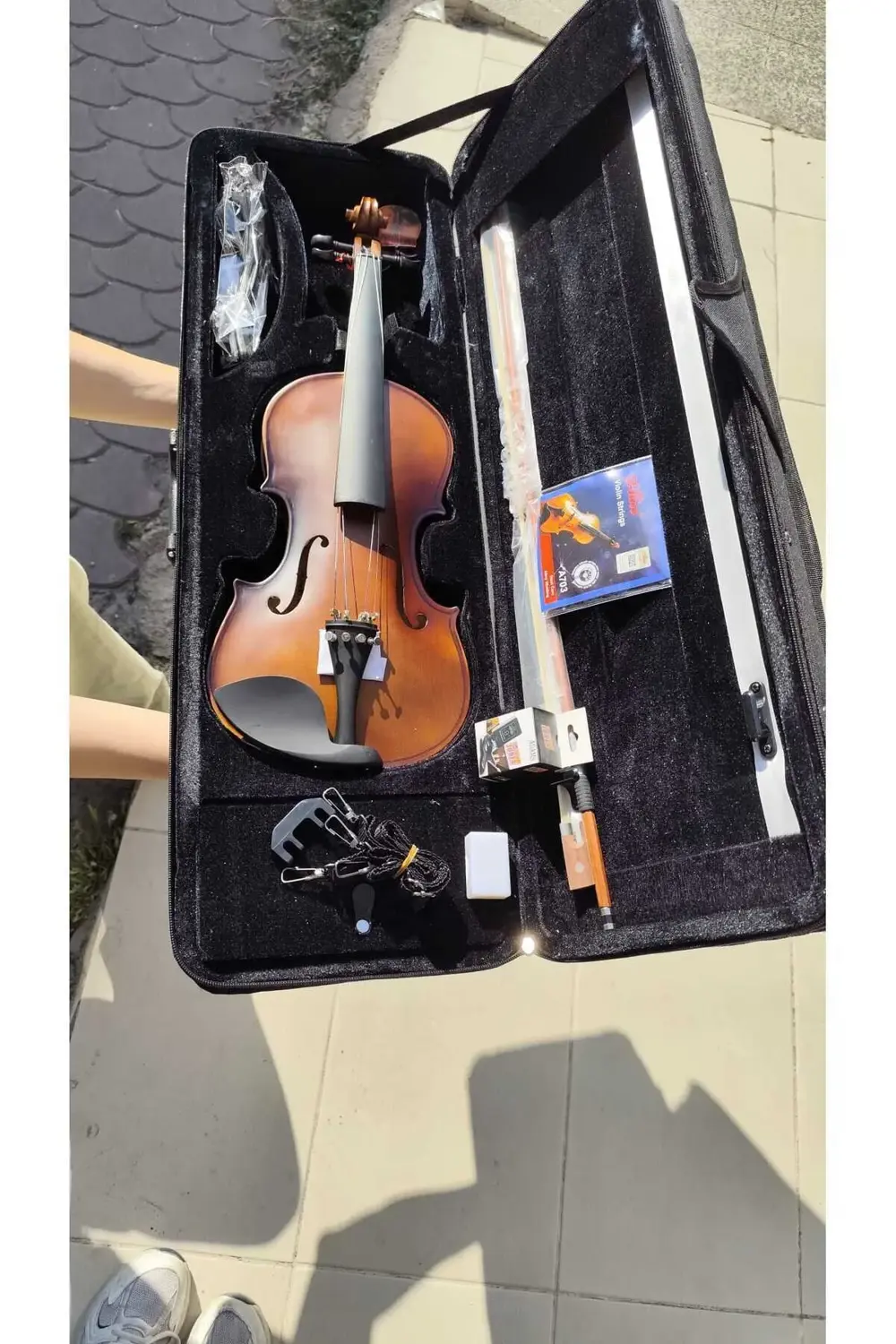 AM22406 Kare Kutu Mat Keman Seti (Yastık, Susturucu, Akort Cihazı