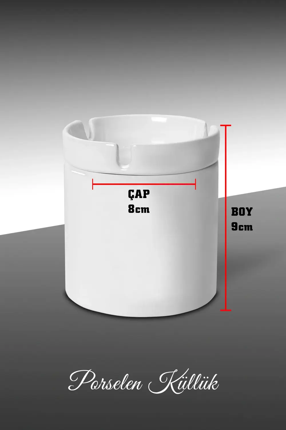Ama Kafamız Nasıl Güzel Tasarımlı Küllük - Porselen Küllük - Kül