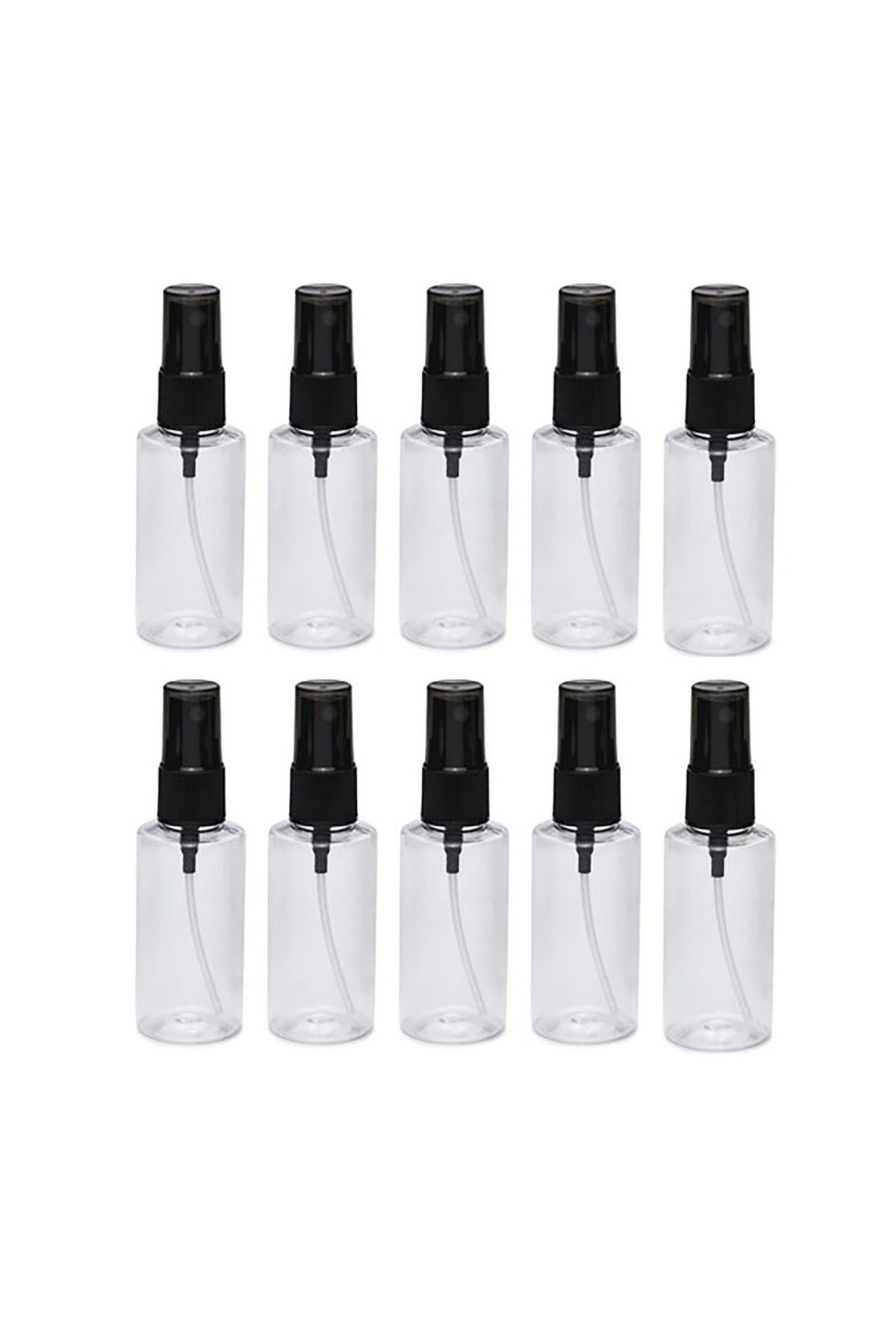Wellline Ambalaj Sprey Başlikli Plastik Boş Pet Şişe 50 Ml 10 Adet