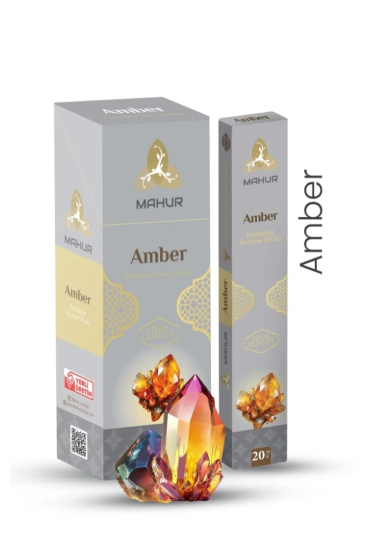 AMBER ÇUBUK TÜTSÜ 5 PAKET 100 ADET (INCENSE STICKS, 5 PACKS, 100 STICKS)