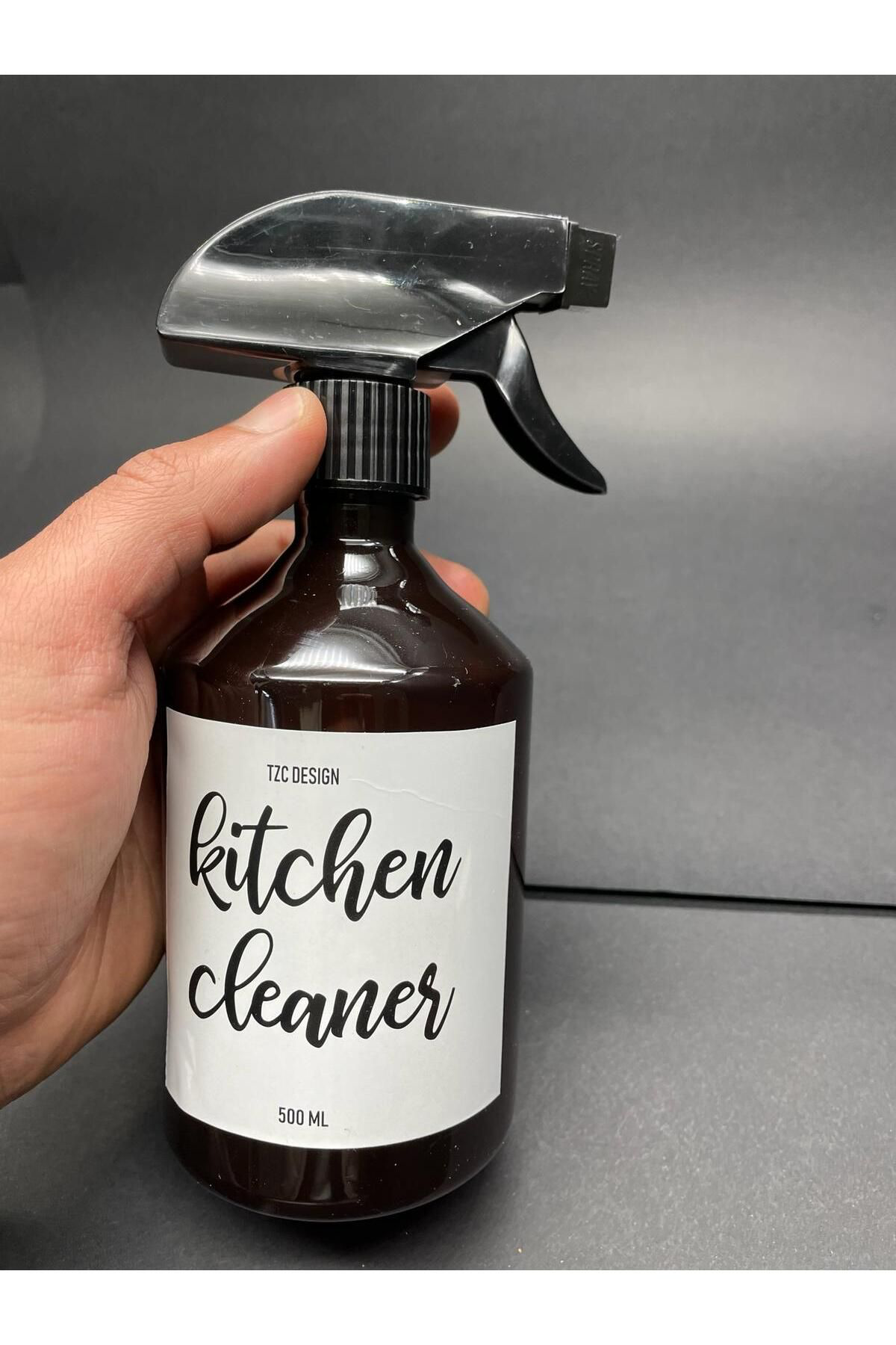 Pause Art Home Amber Kahverengi Plastik Şişe Mutfak Temizleyici Kitchen Cleaner 