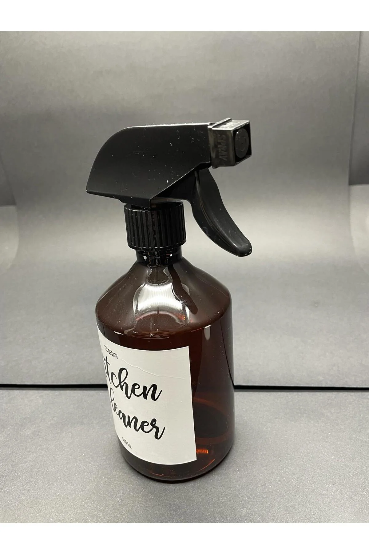 Amber Kahverengi plastik Şişe Mutfak Temizleyici Kitchen Cleaner 