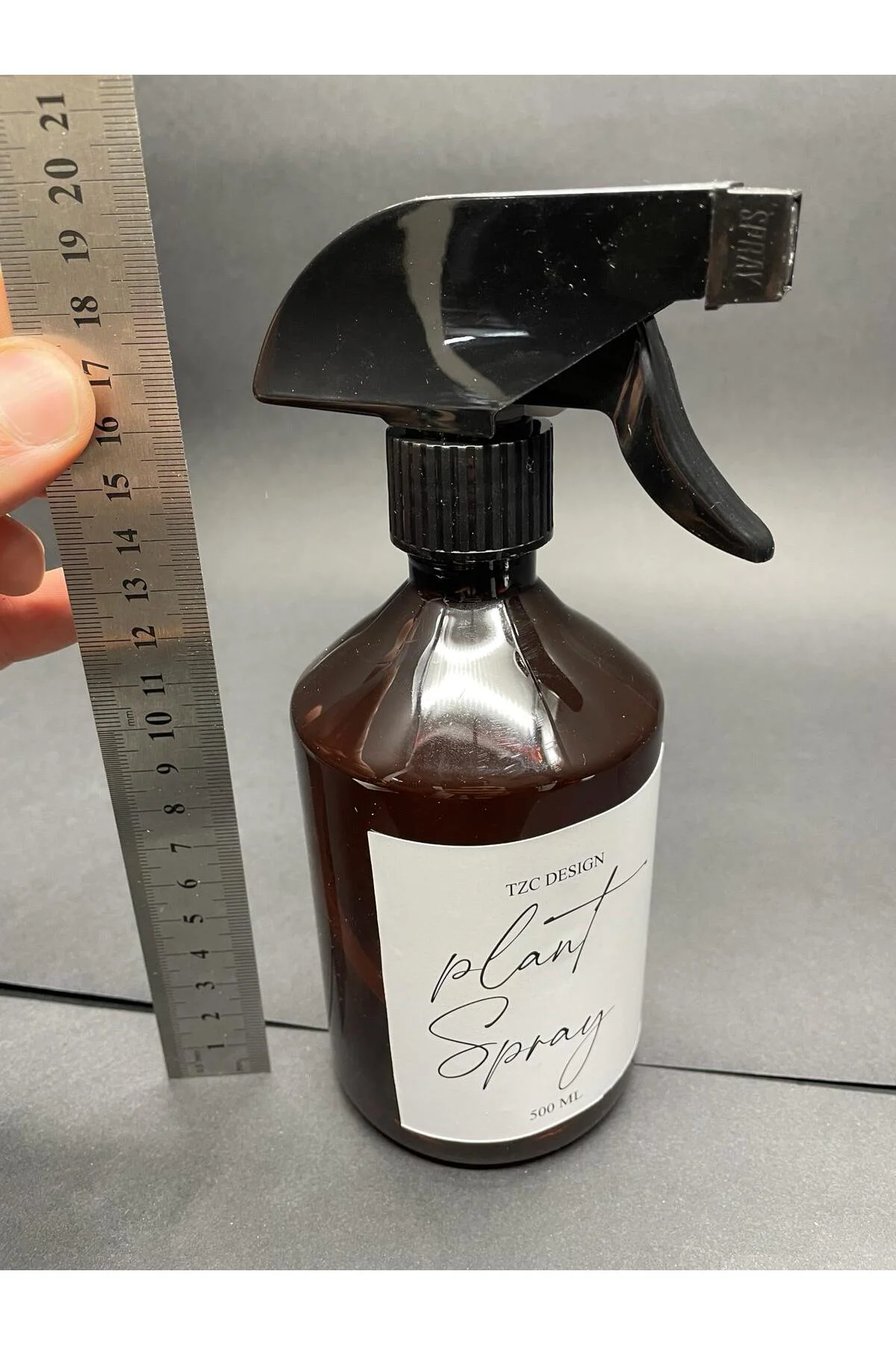 Amber Kahverengi plastik Şişe Bitki Spreyi Plant Spray 500 Ml Bey