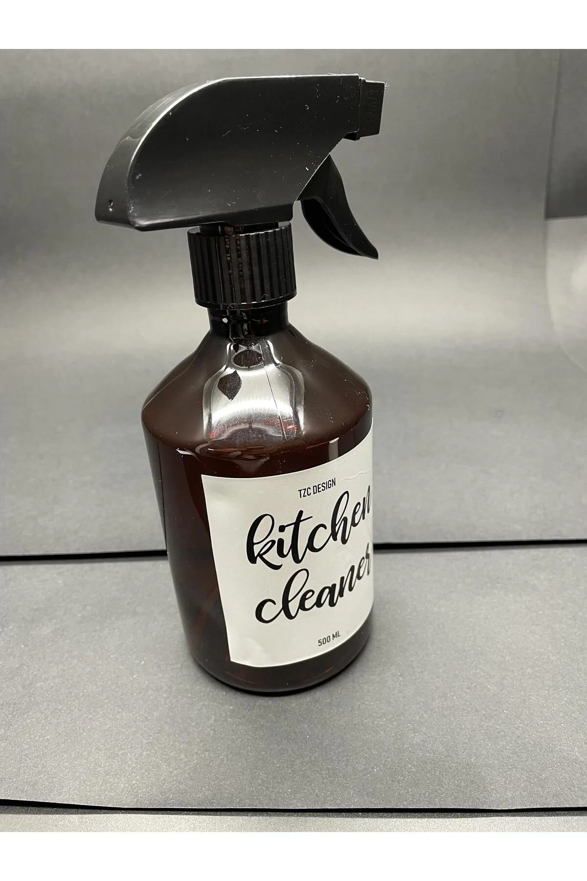 Amber Kahverengi plastik Şişe Mutfak Temizleyici Kitchen Cleaner 