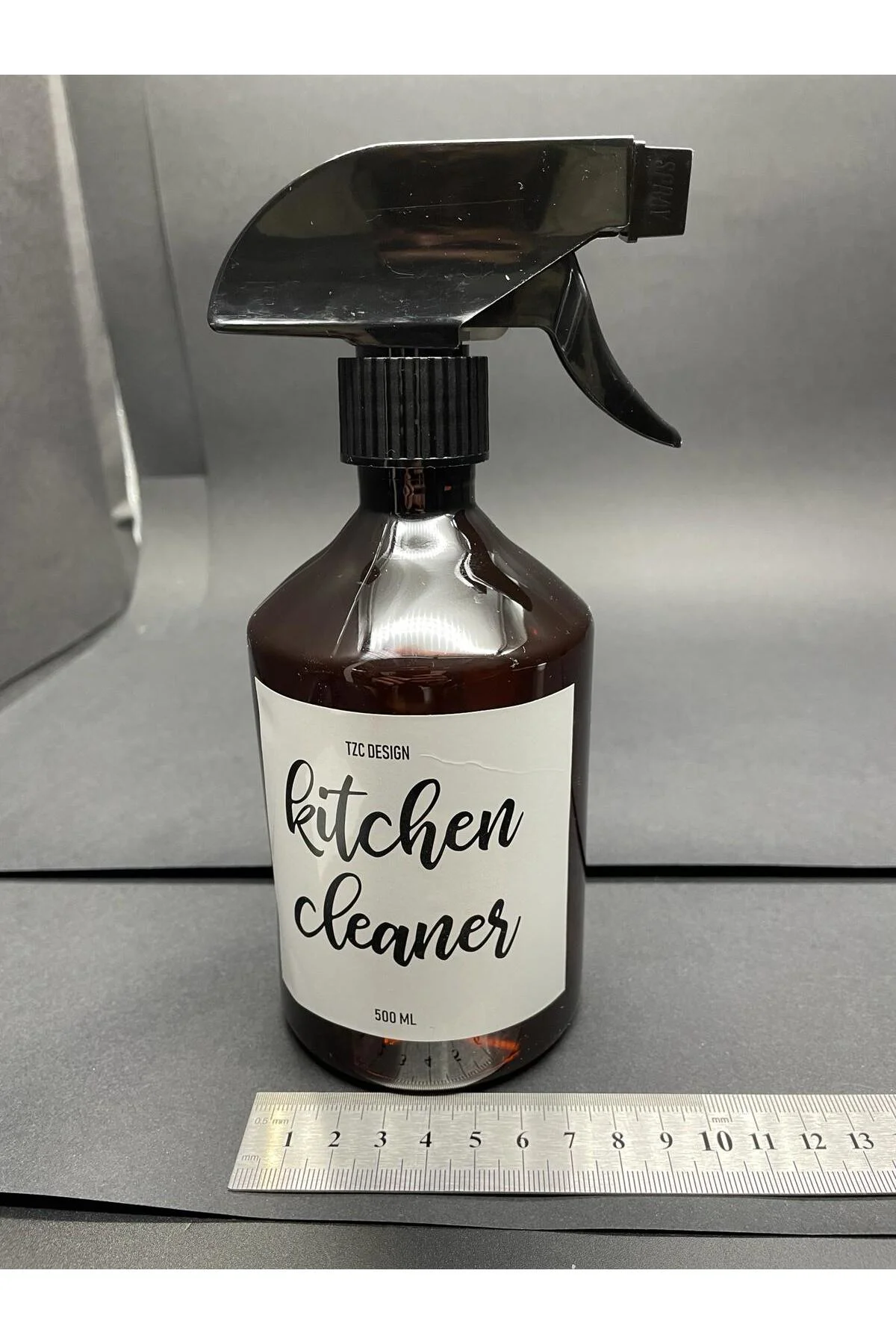 Amber Kahverengi plastik Şişe Mutfak Temizleyici Kitchen Cleaner 