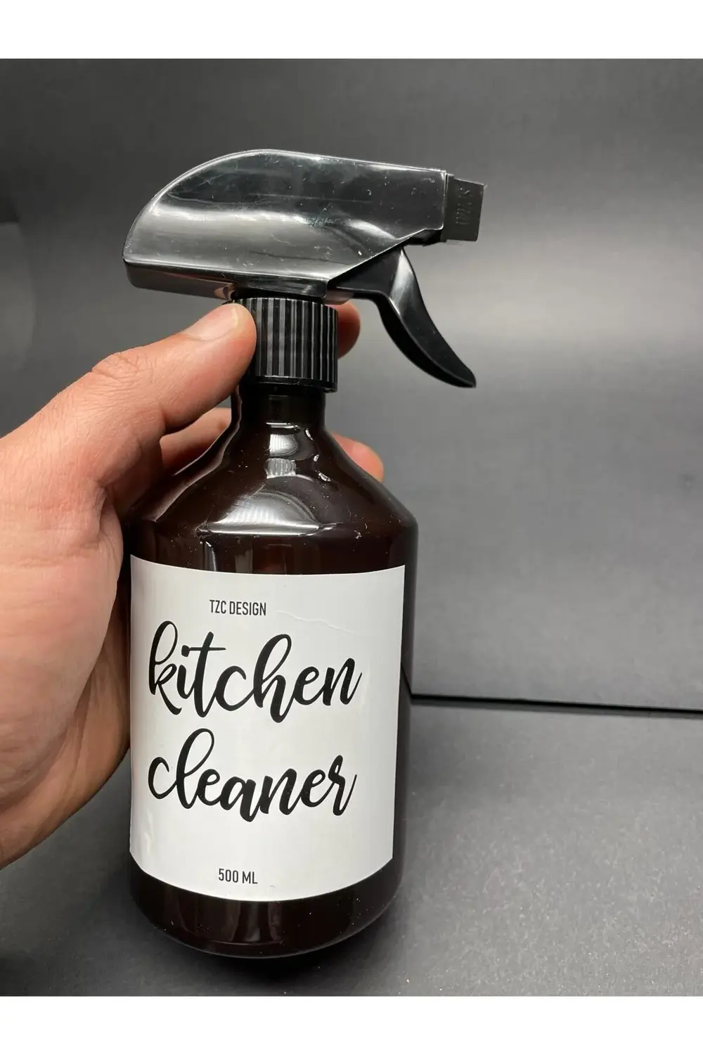 Amber Kahverengi plastik Şişe Mutfak Temizleyici Kitchen Cleaner