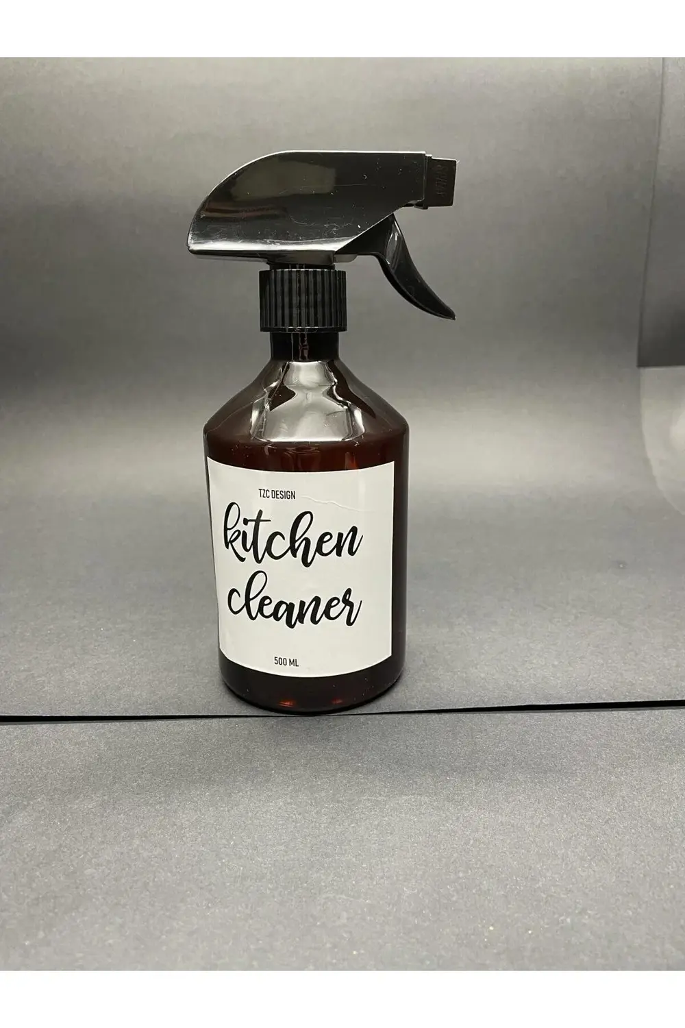 Amber Kahverengi plastik Şişe Mutfak Temizleyici Kitchen Cleaner