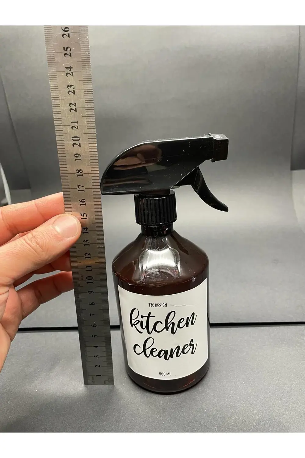 Amber Kahverengi plastik Şişe Mutfak Temizleyici Kitchen Cleaner