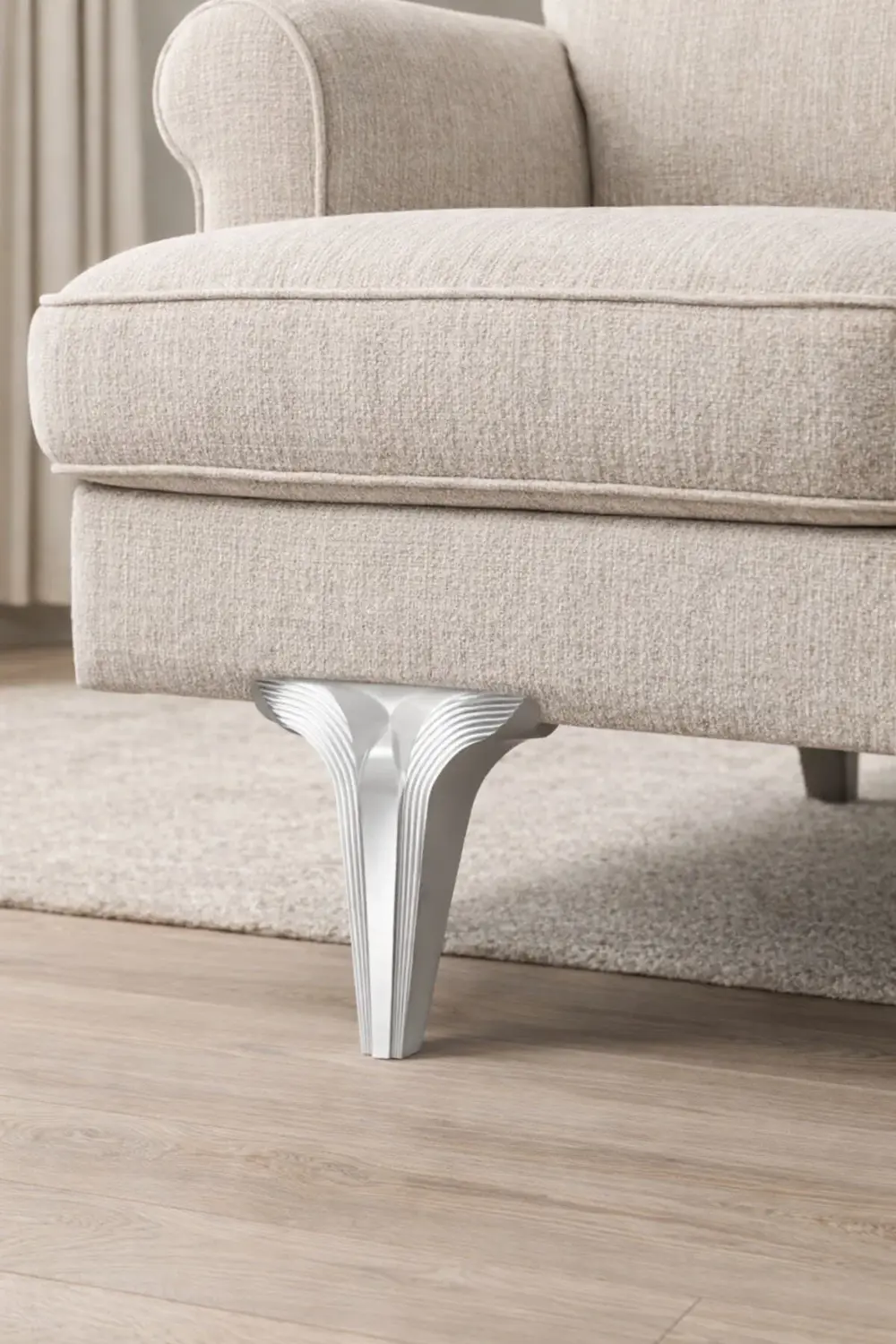 Amber Mobilya Kanepe Çekyat Sehpa TV Ünitesi, Koltuk Ayağı, 1 Ade