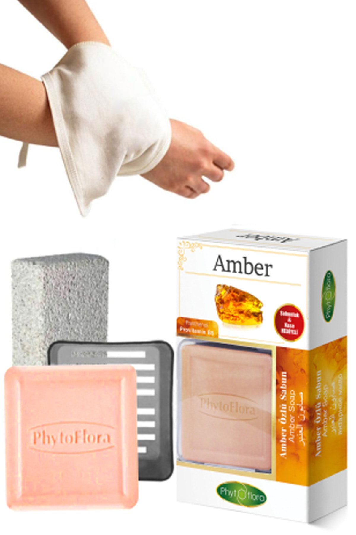 Amber Sabunu Ve Banyo Kesesi, Katı Sabunluk