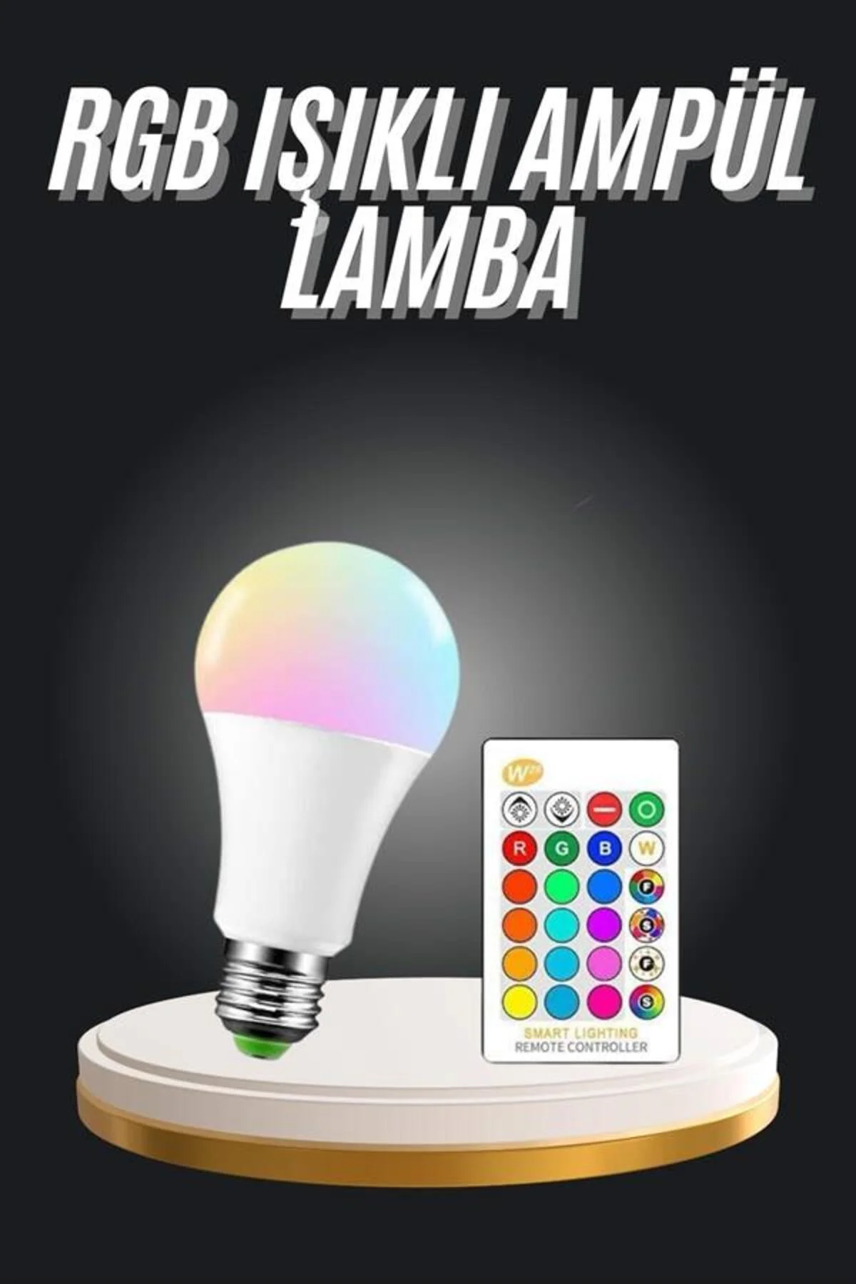 Ambiyans Aydınlatma Rgb Led Lamba Kumandalı Renk Değiştirebilen - Görsel 2