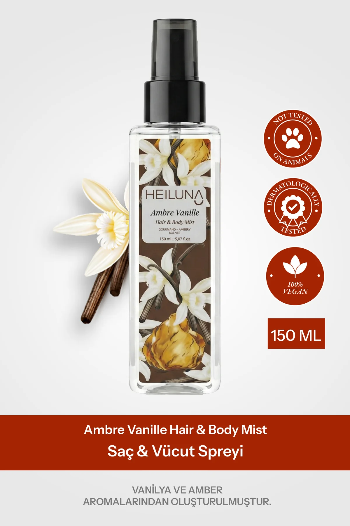 Ambre Vanille Saç ve Vücut Spreyi 150 ml