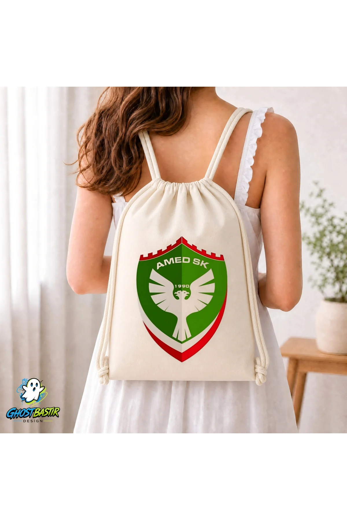 Amedspor Büzgülü Keten Çanta C016