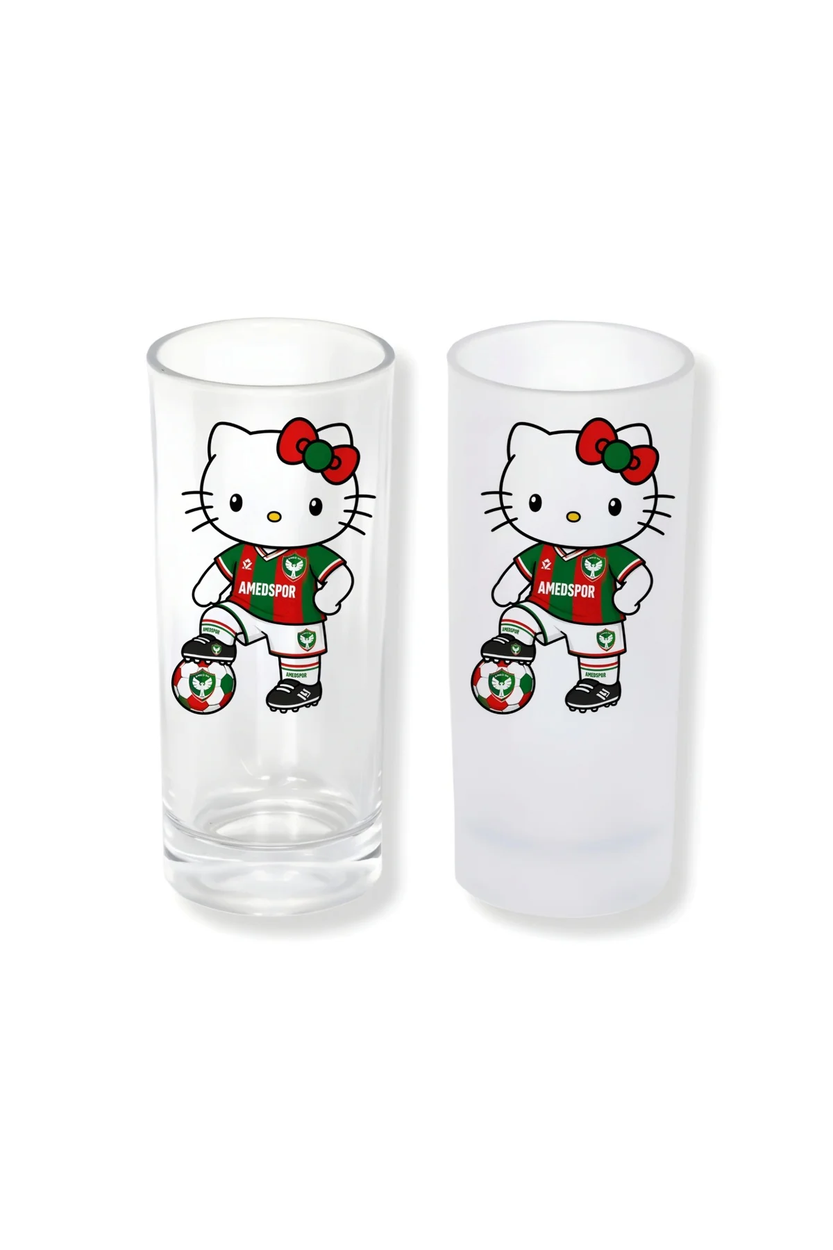 Amedspor Hello Kitty Buzlu / Buzsuz Seçenekli Rakı Bardağı – 1 Ad