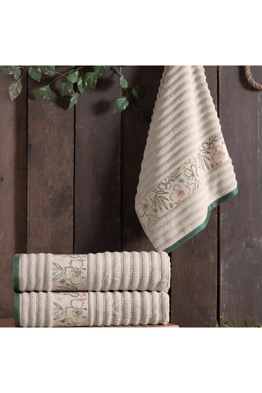 Amelia %100 Pamuk Bej 80*150 Havlu