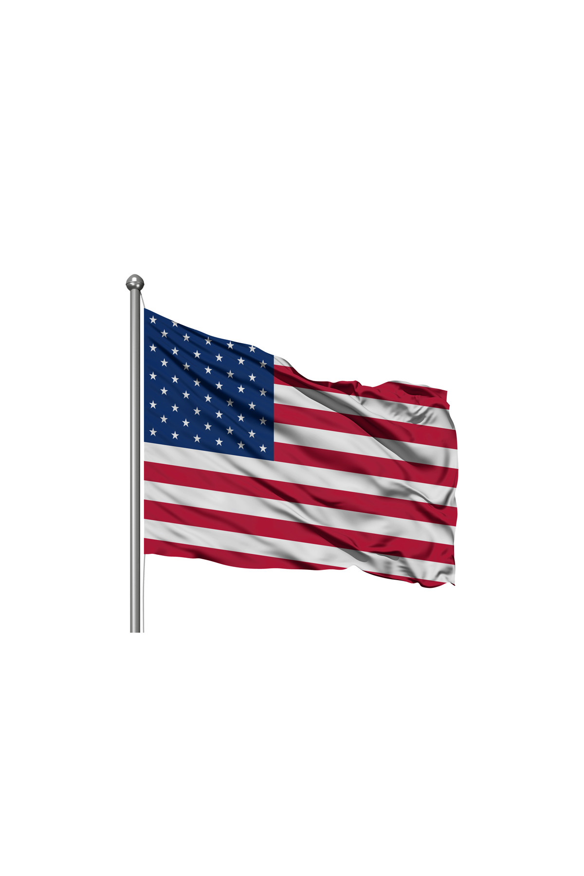 Amerika Birleşik Devletleri Devleti Bayrağı - Premium Raşel Kumaş