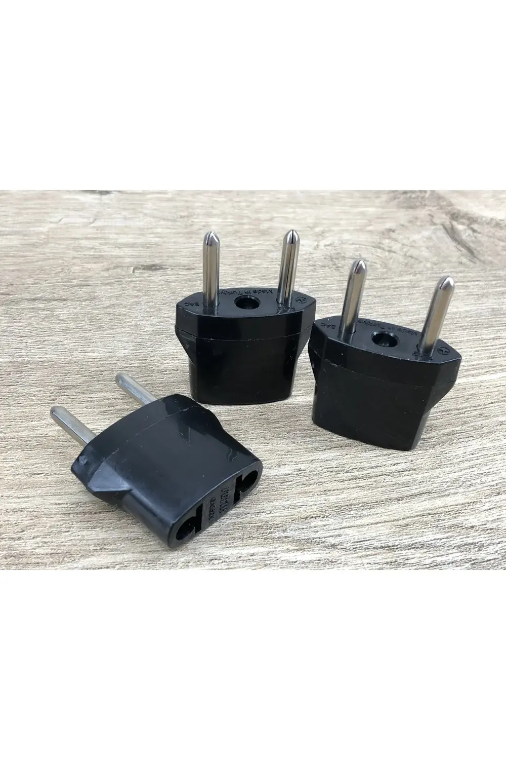 Amerika Fişinden Türk Fişine Çevirici Dönüştürücü Adaptör 3 Adet