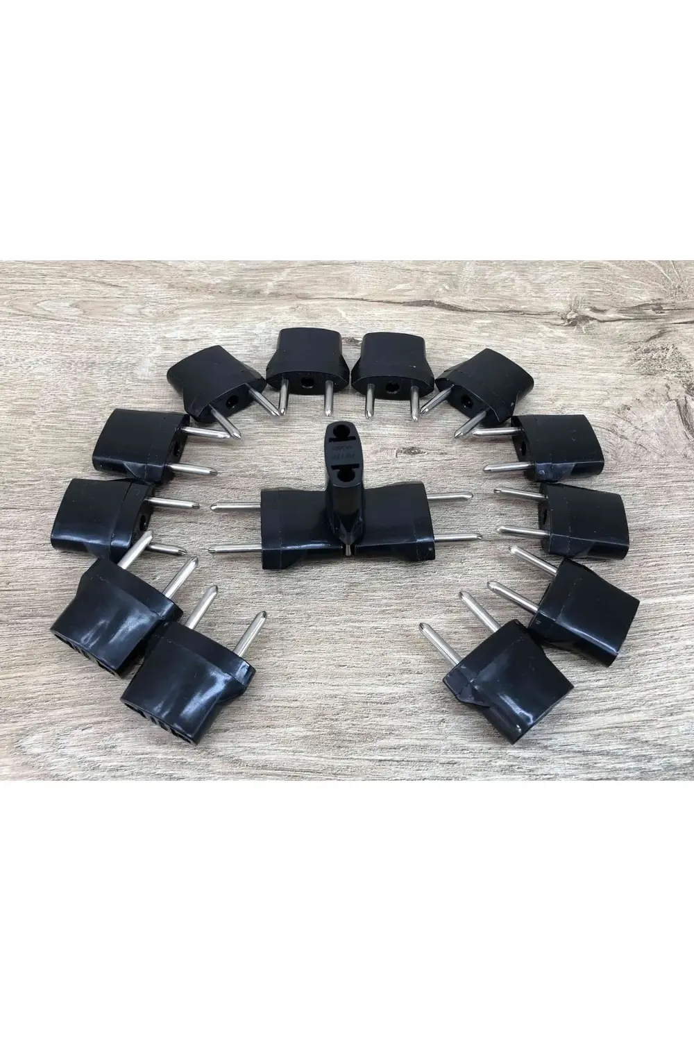 Amerika Fişinden Türkiye Fişine Çevirici Dönüştürücü 15 Adet Siya