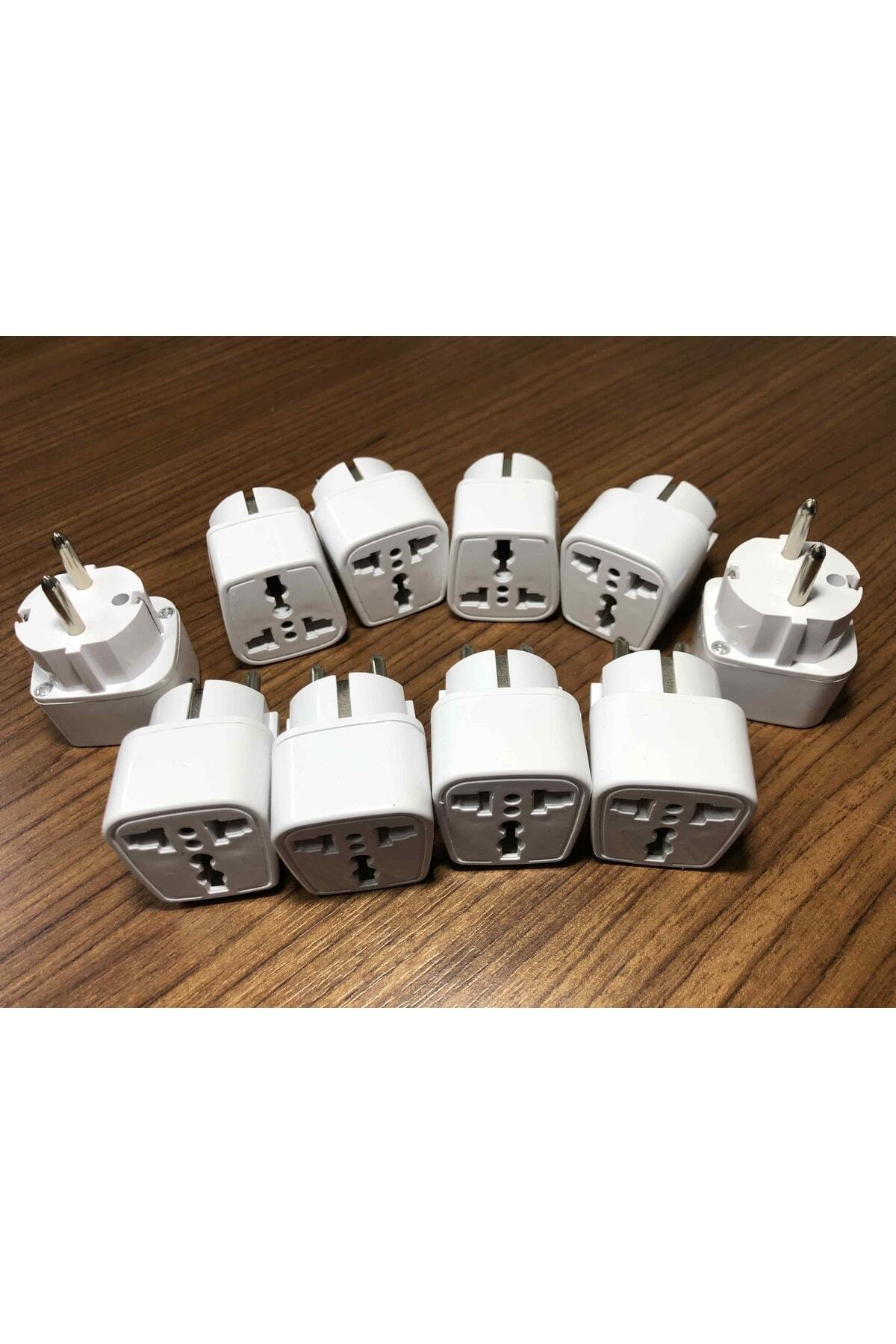 Amerikan Priz Ucu Çevirici Fiş Dönüştürücü Mini Adaptör Topraklı 